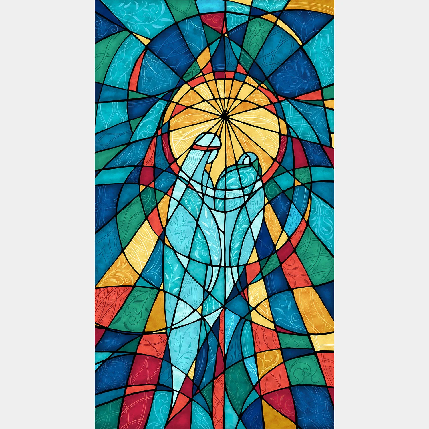 Nativity - Teal Panel