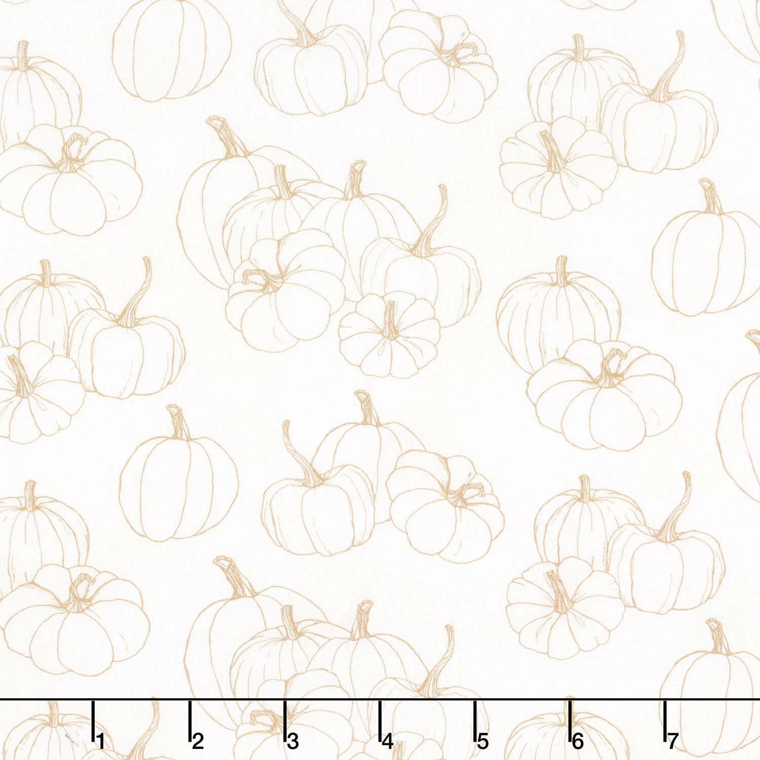 Night Owl - Pumpkin Blender Cream Yardage