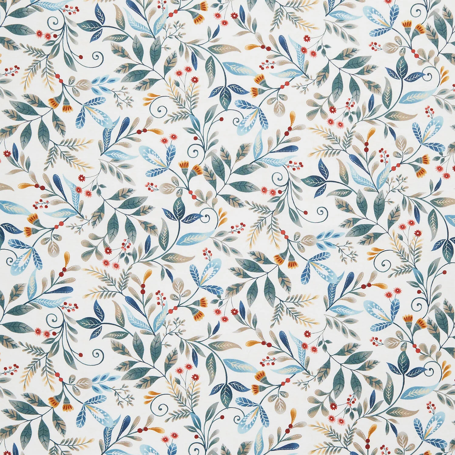 Norwegian Forest - Forest Foliage Cream Yardage