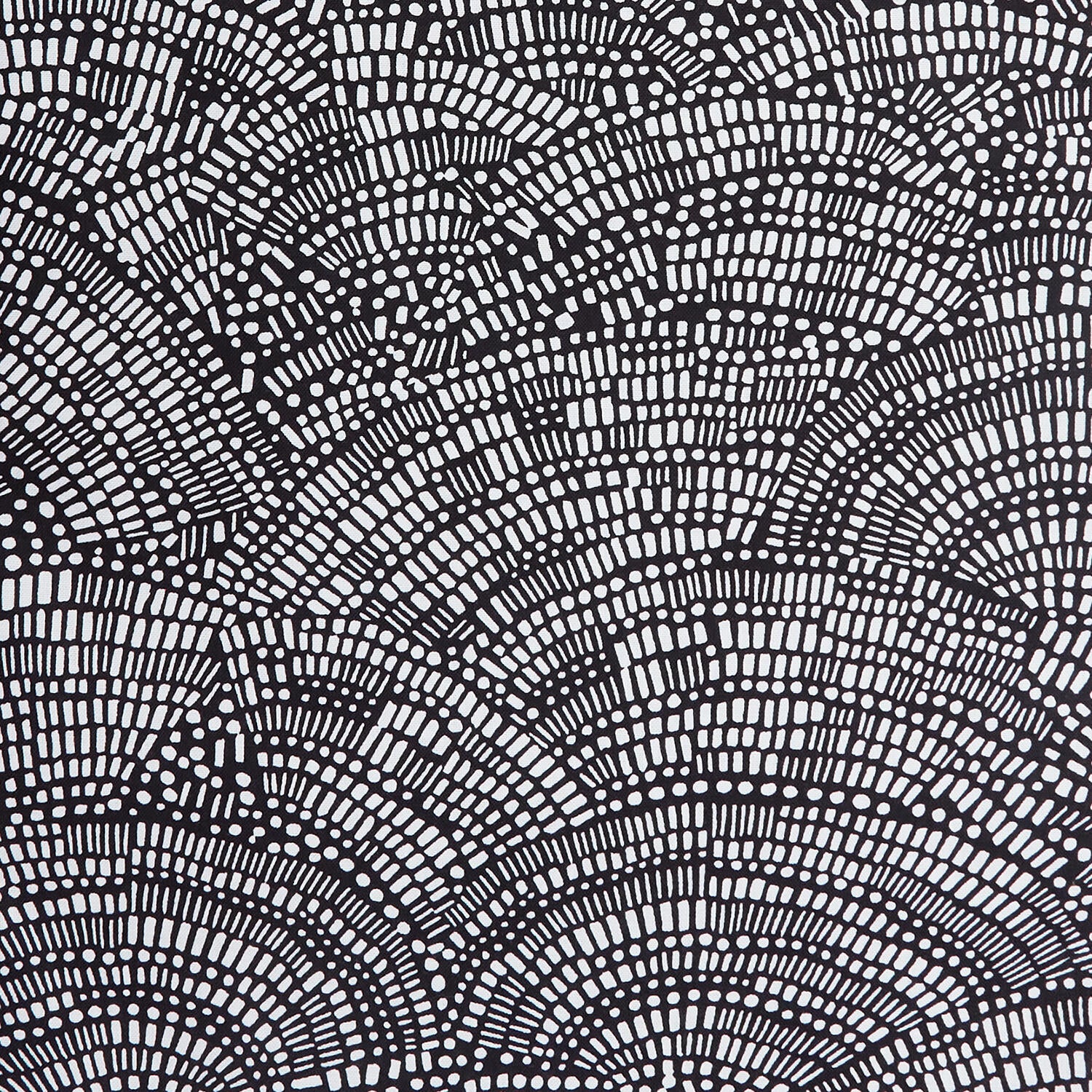 Not So Black and White 108" - Mosaic Fan Black/White 3 Yard Cut - Image 2
