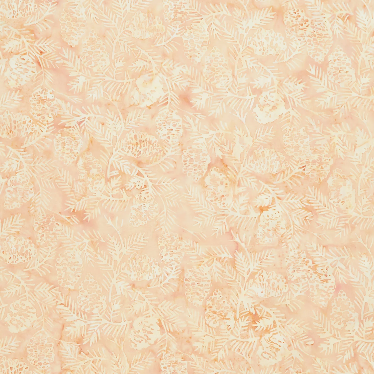 Oasis Batiks - Pinecones Ecru Yardage