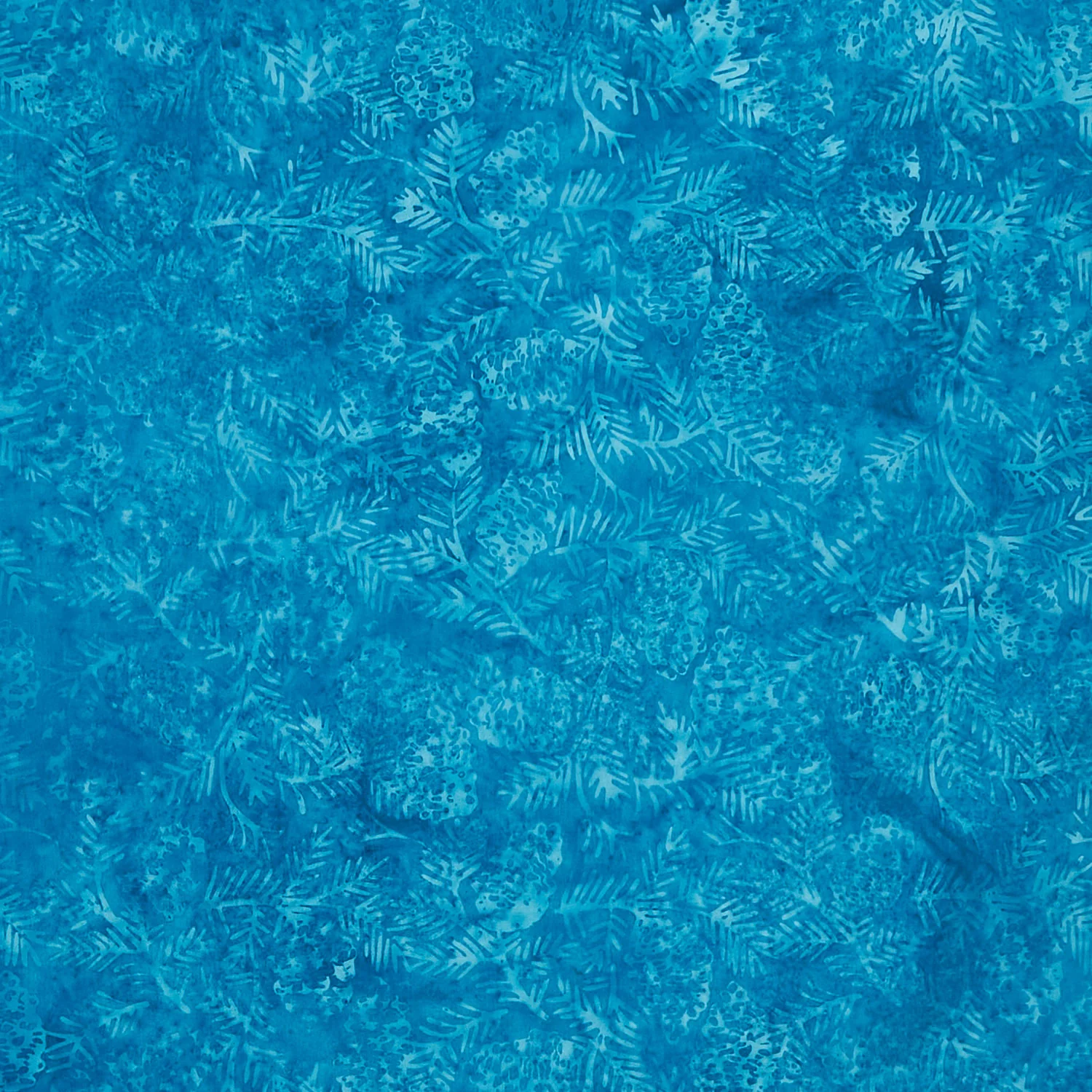 Oasis Batiks - Pinecones Teal Yardage