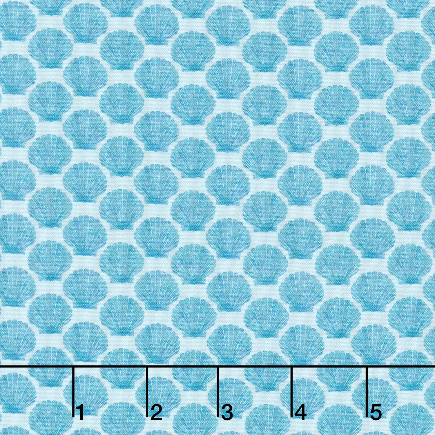 Ocean Life - Shell Aqua Yardage