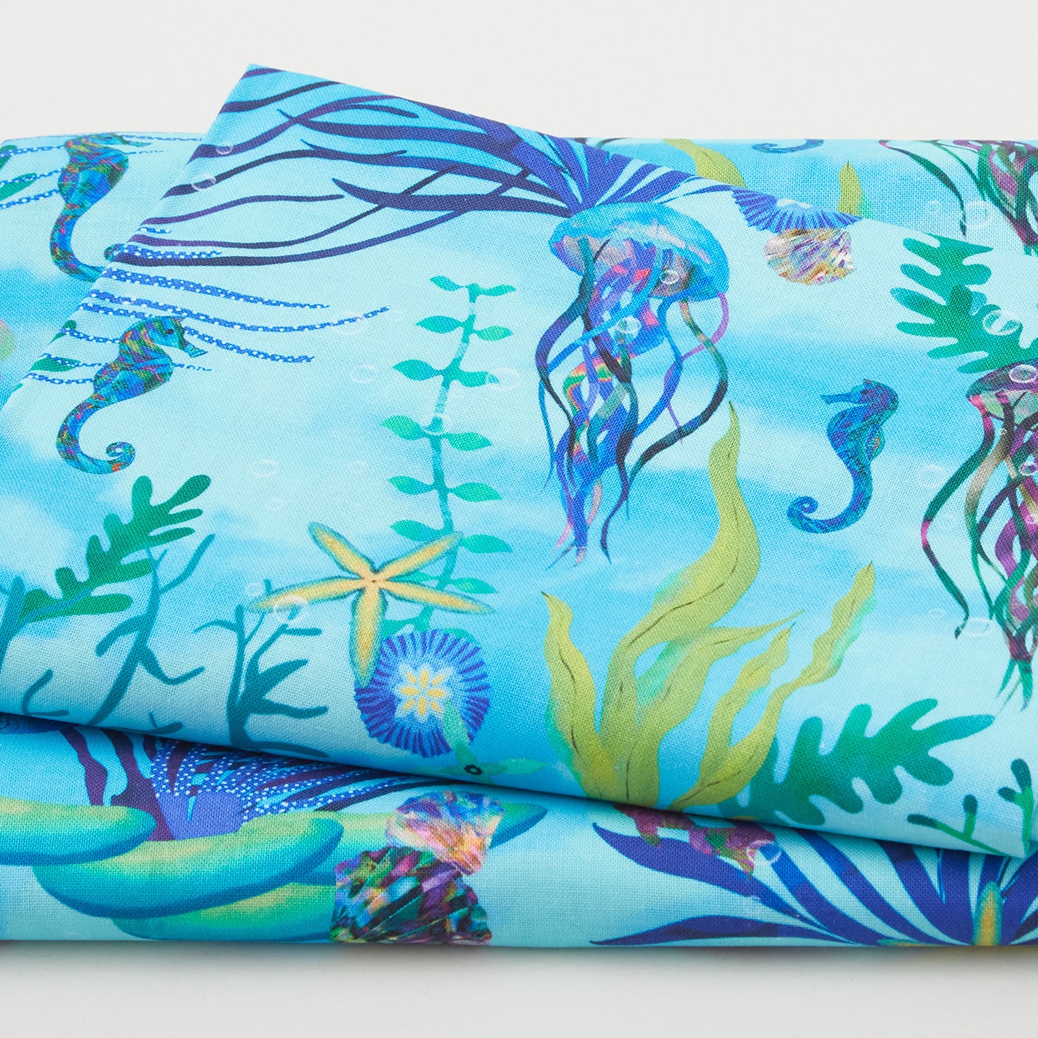 Oceanica Favorites - Underwater Scene Aqua 2 Yard Cut