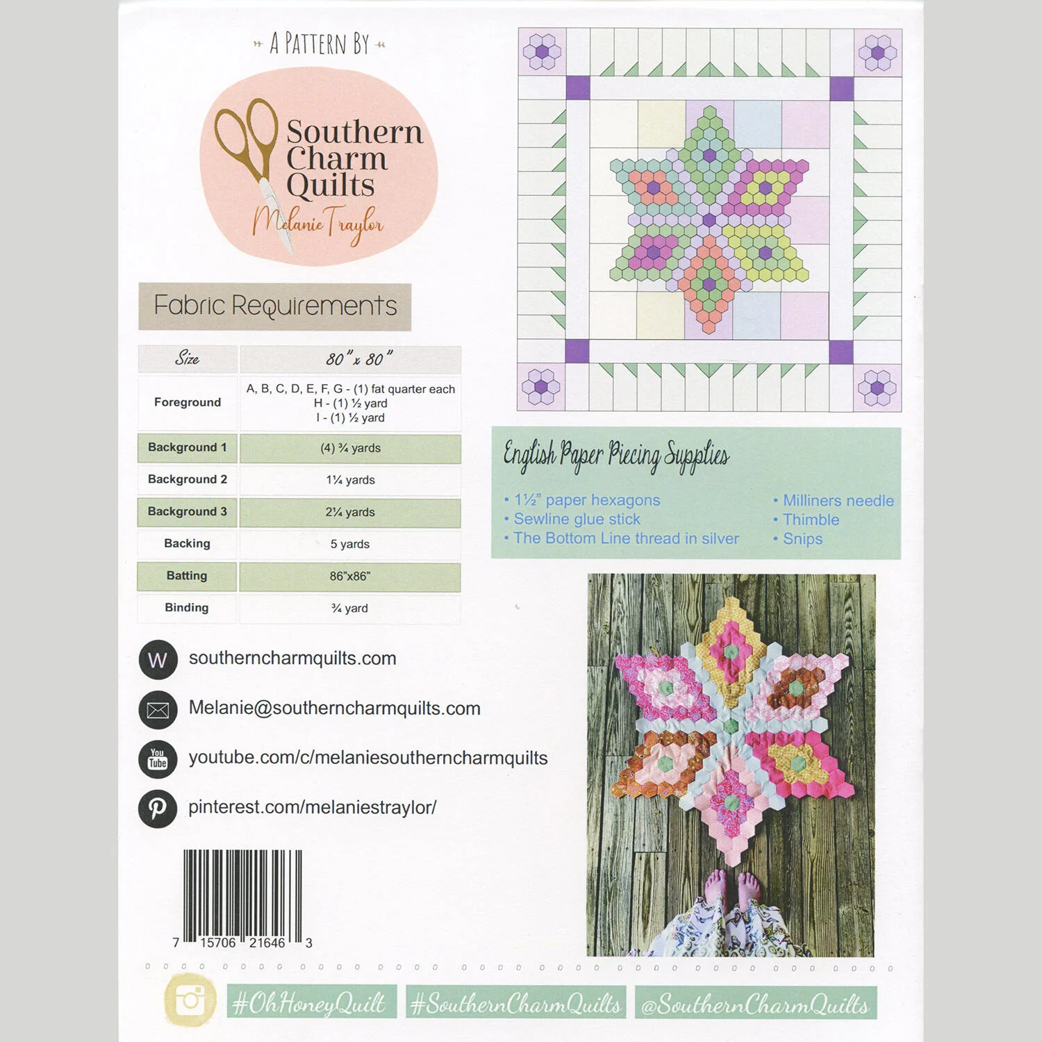 Oh Honey Quilt Pattern - Image 2
