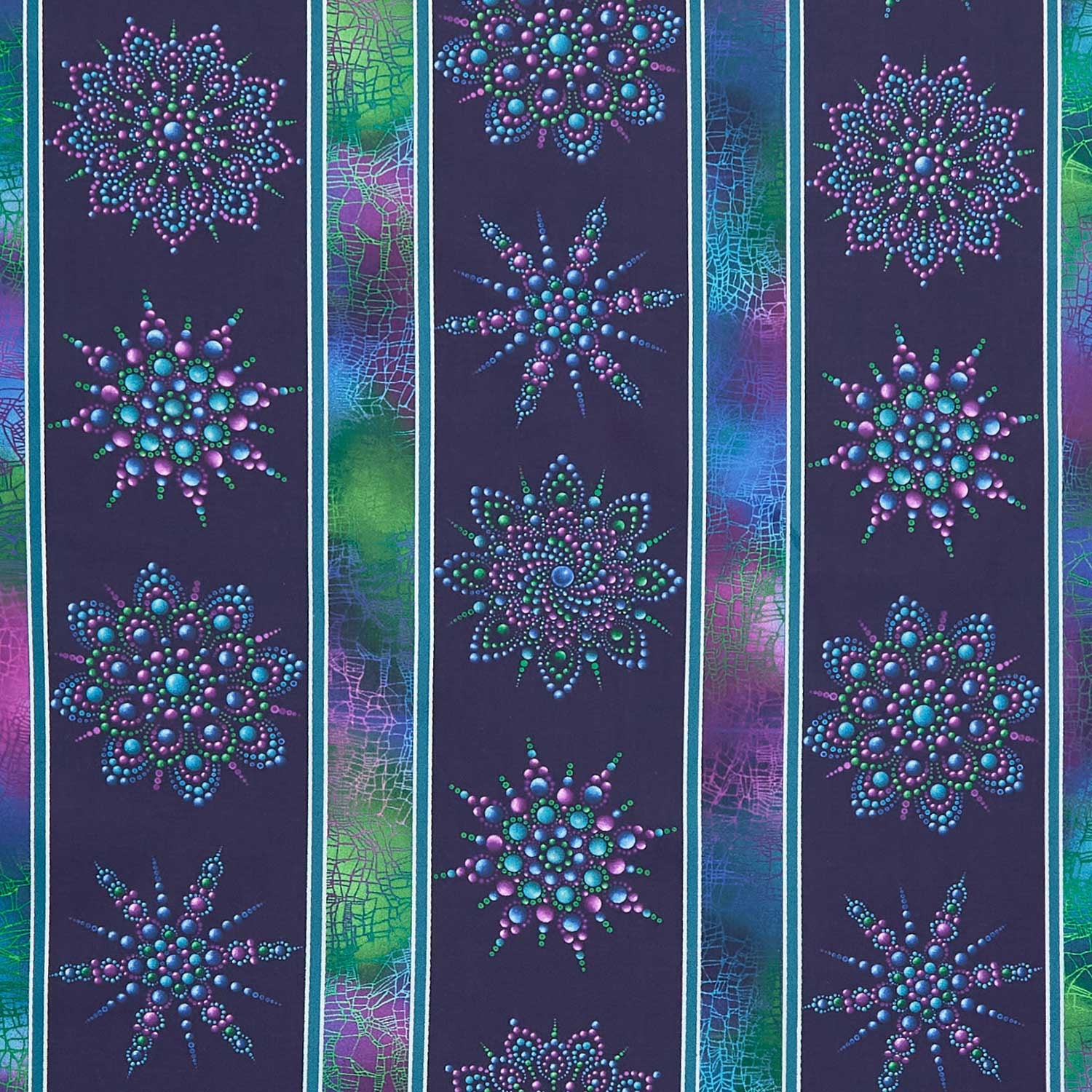 On Dragonfly Wings - Dragonfly Stripe Multi Yardage