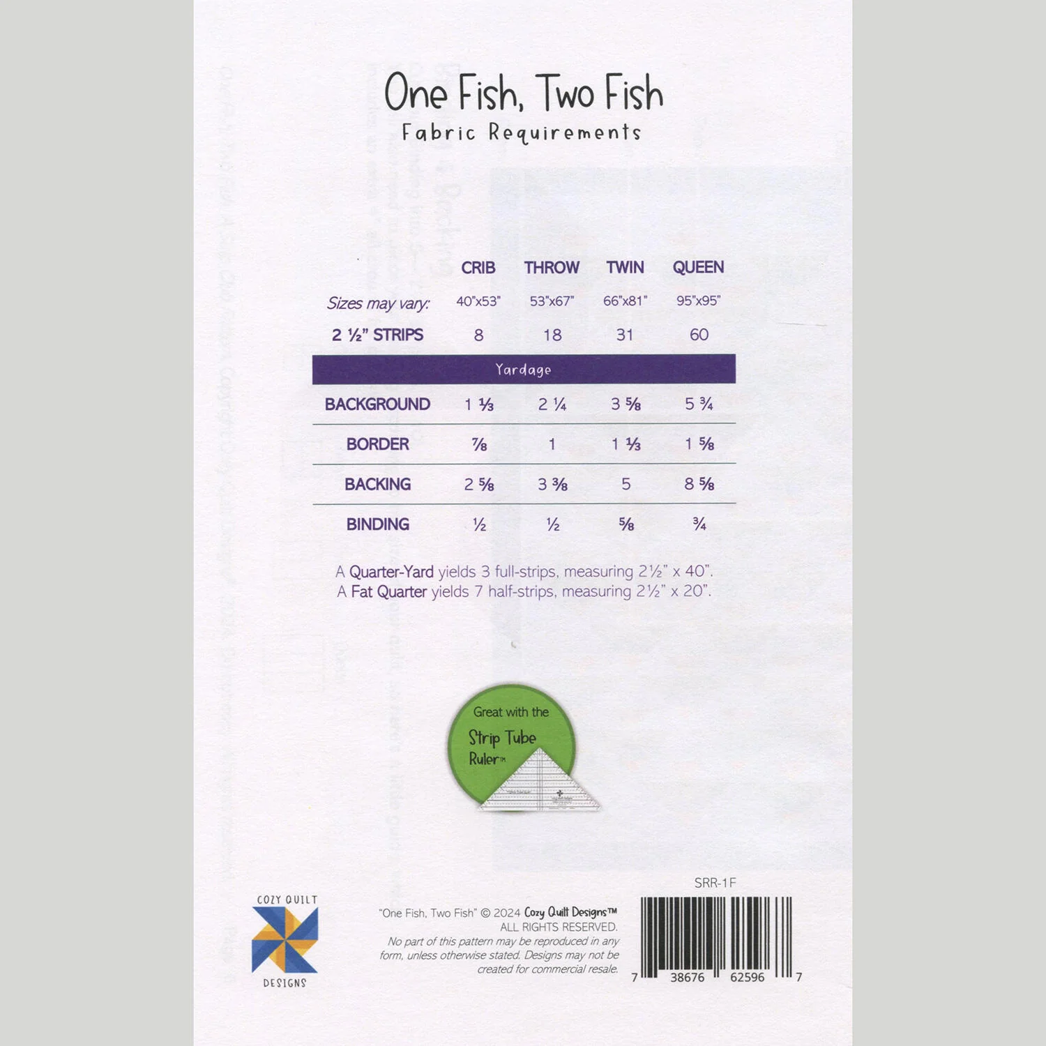 One Fish, Two Fish Quilt Pattern - Image 2