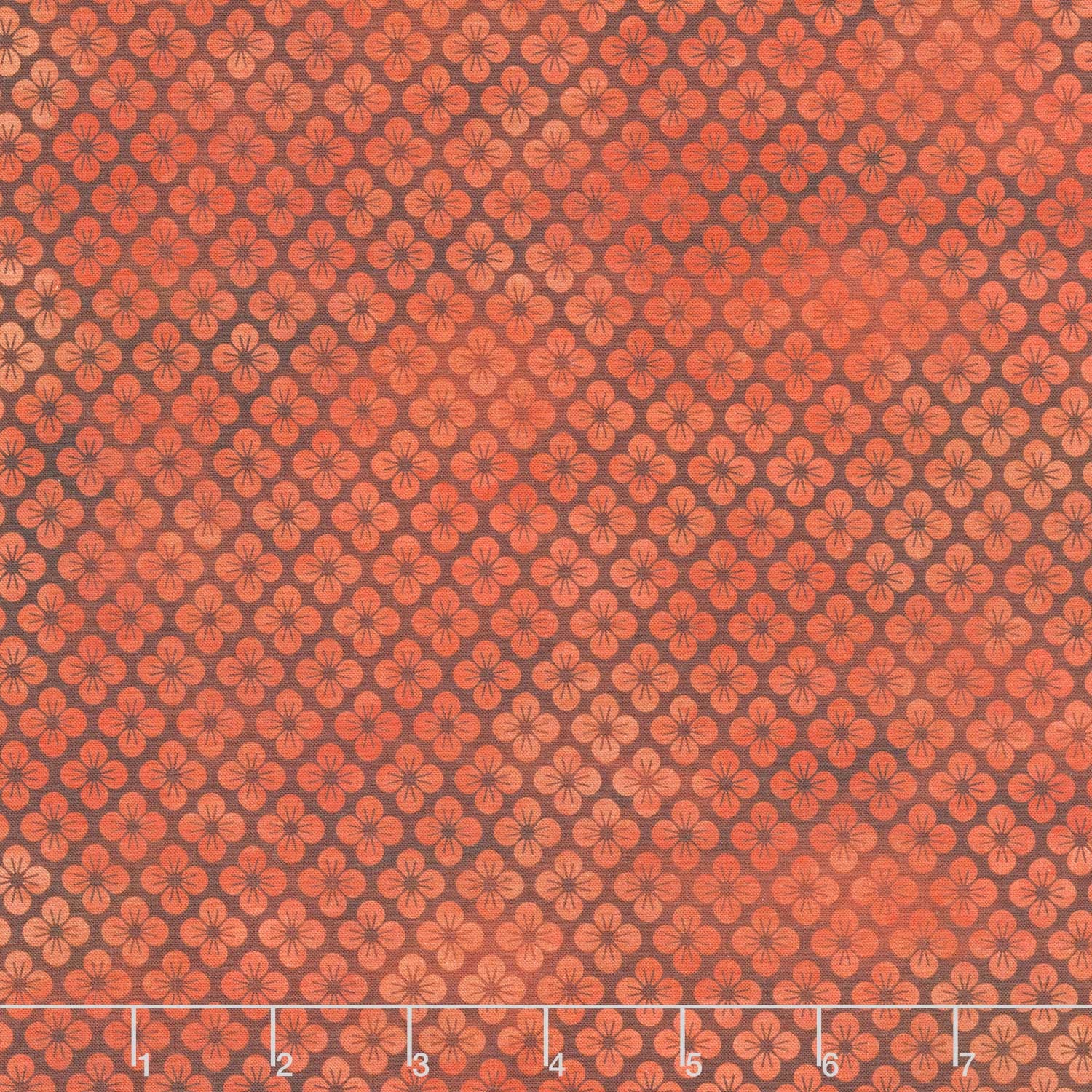 Oriental Gardens - Blossom Red Digitally Printed Yardage