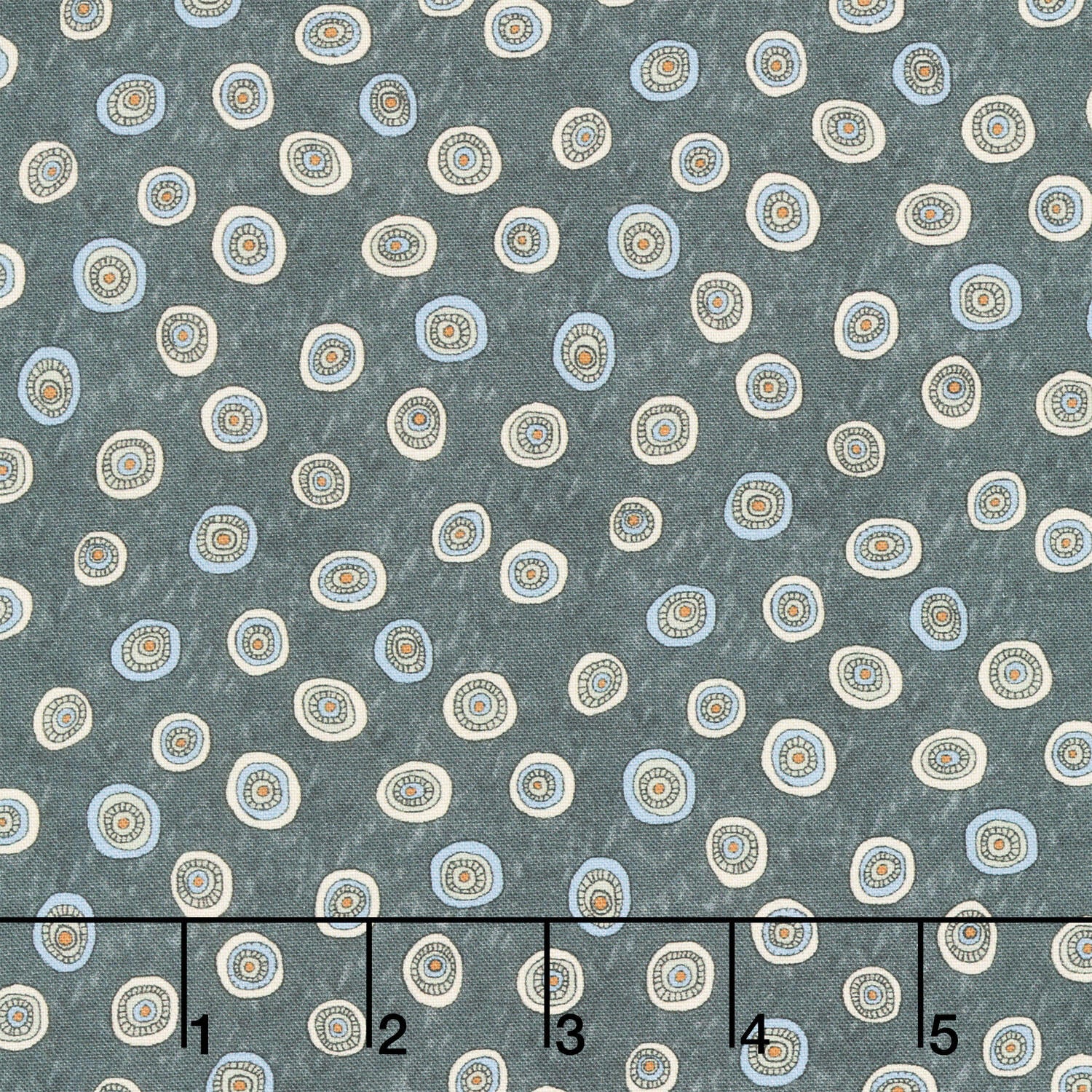 Origins Tossed Ditzy Dot - Silver Grey Yardage