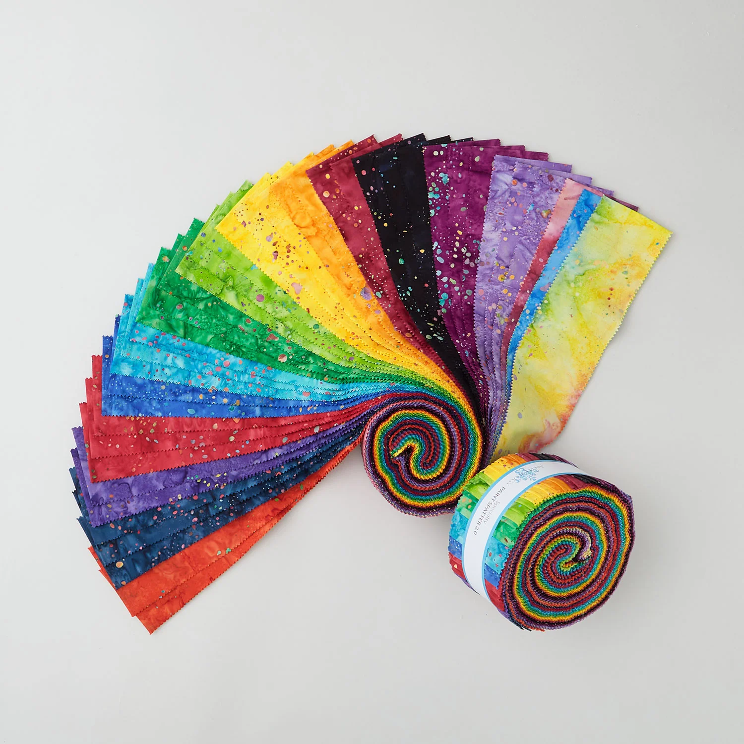Paint Splatter Batiks 2.0 2 1/2" Strips