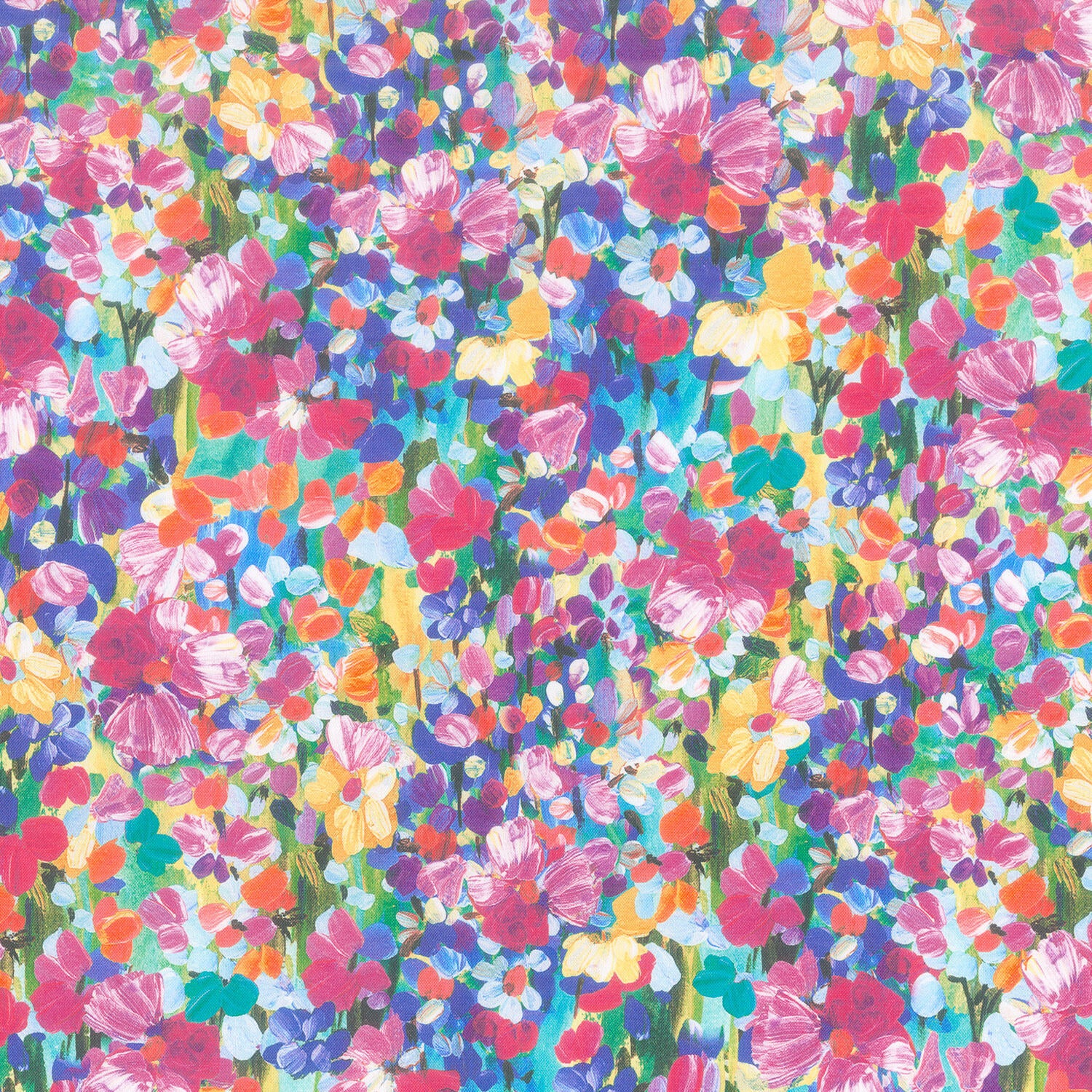 Painterly Petals - Meadow Packed Floral Nature 2 Yard Cut - Image 2