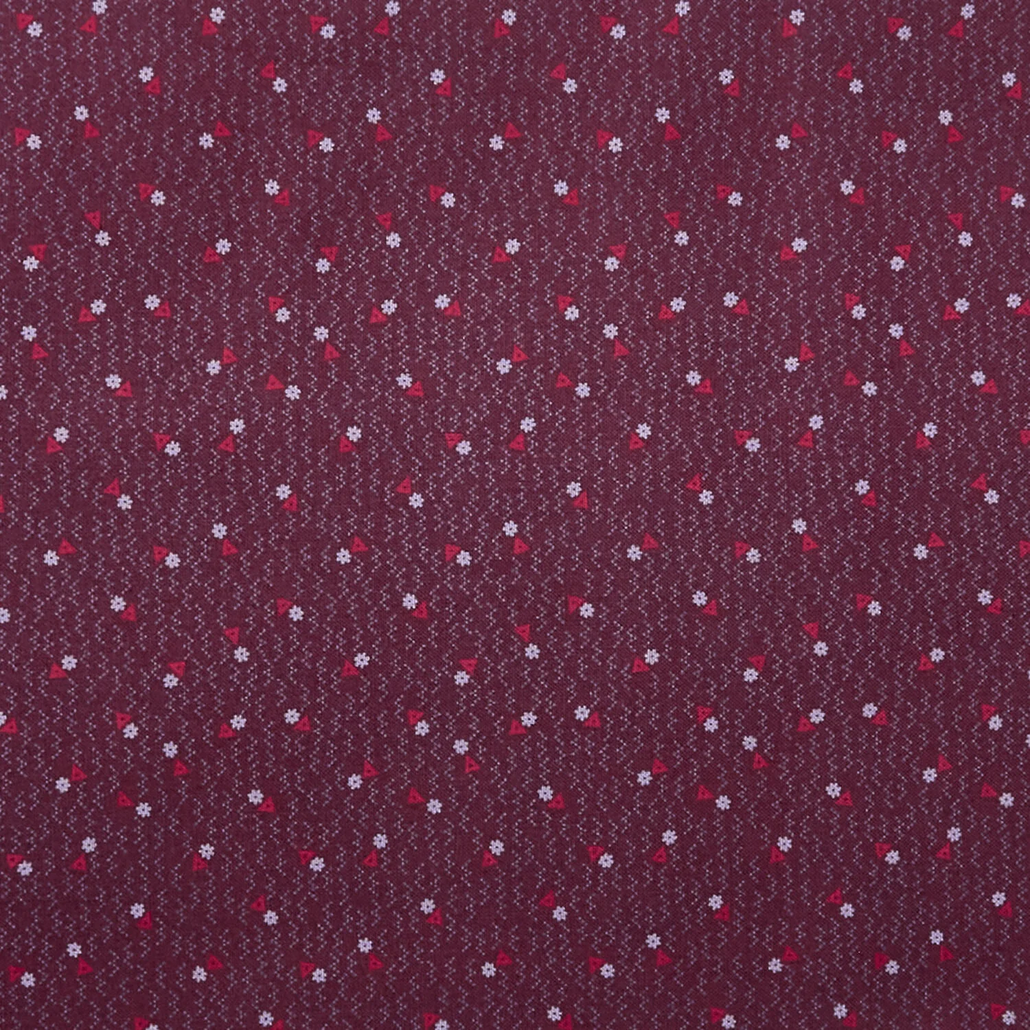Pansy For Your Thoughts - Tri Flowers Maroon 2 Yard Cut - Image 2
