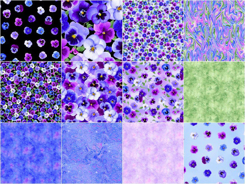 Pansy Perfection 10" Squares - Image 3