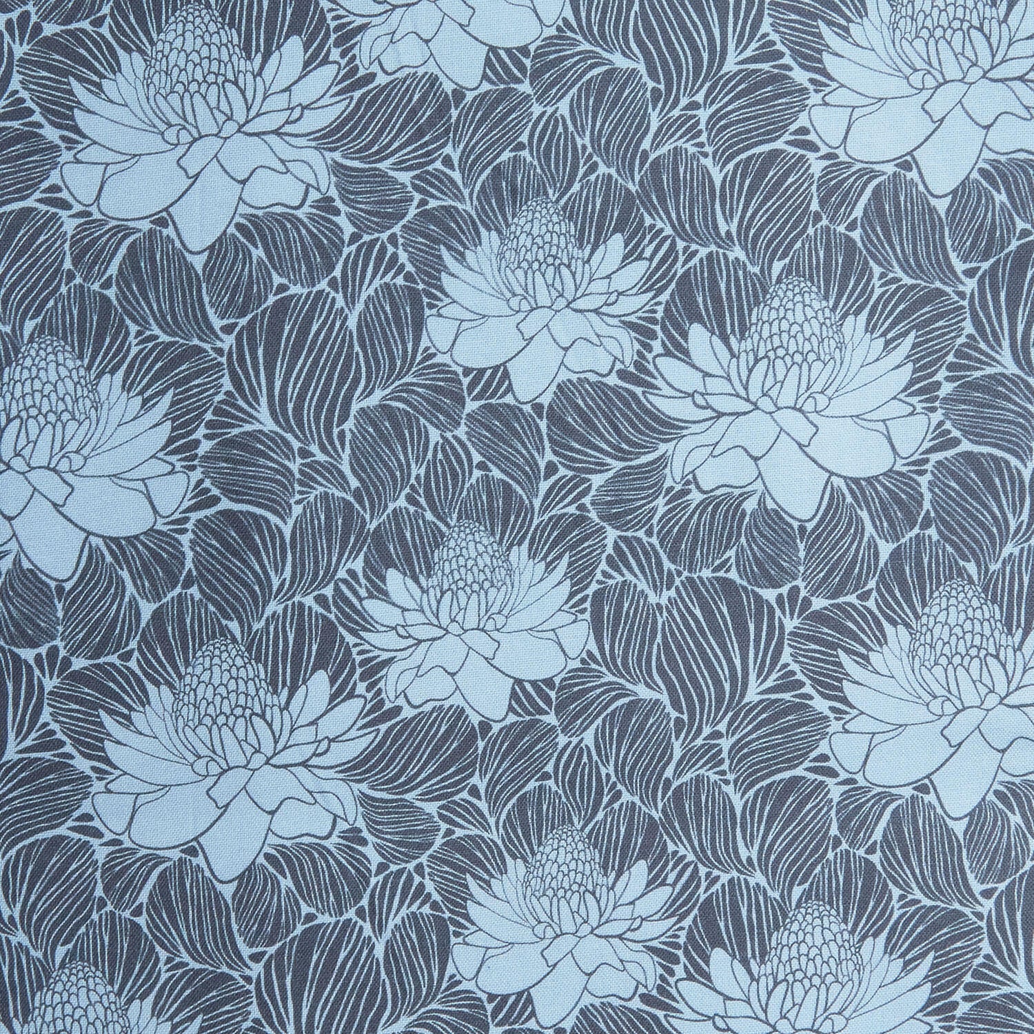 Paradise Bloom - Waratah Grandeur Slate Digitally Printed 2 Yard Cut - Image 2