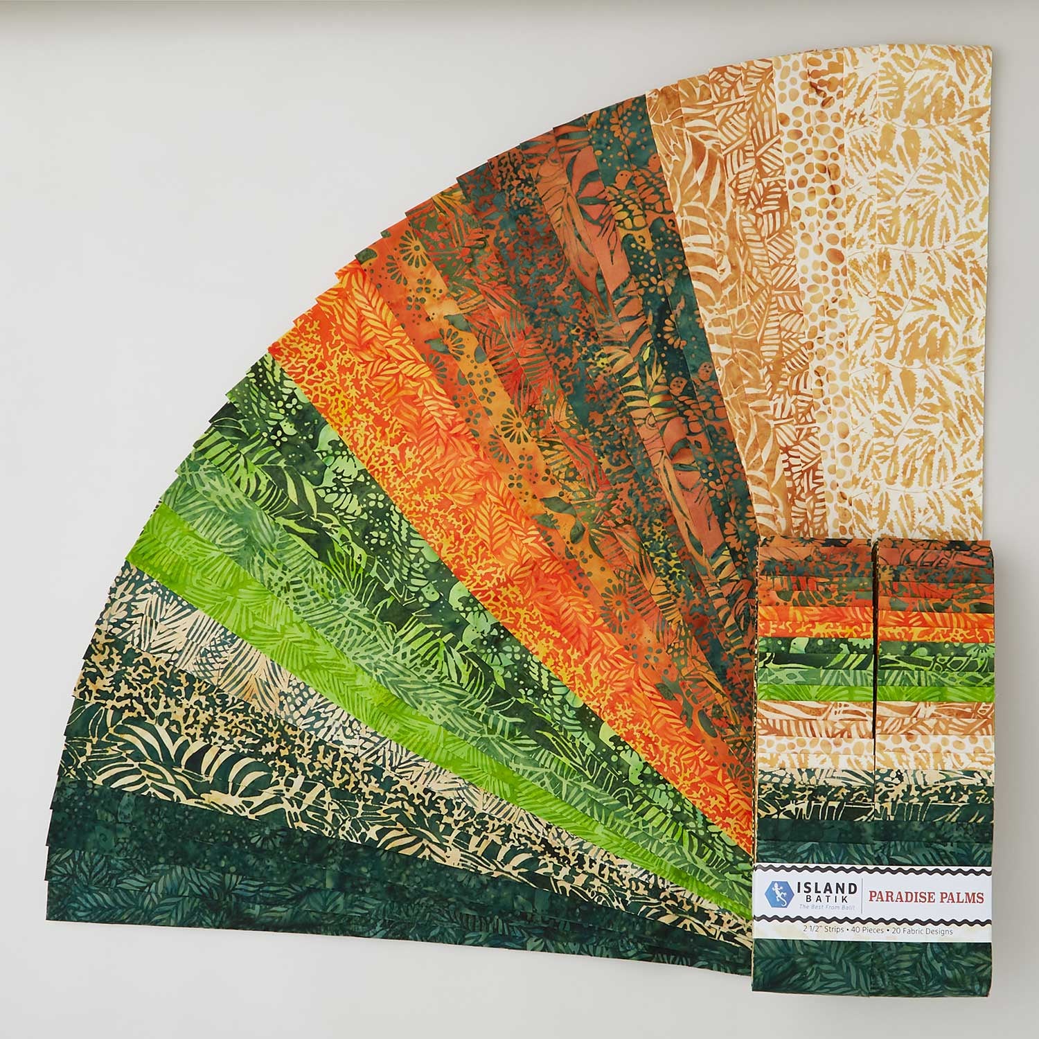 Paradise Palms Batiks Favorites Strips