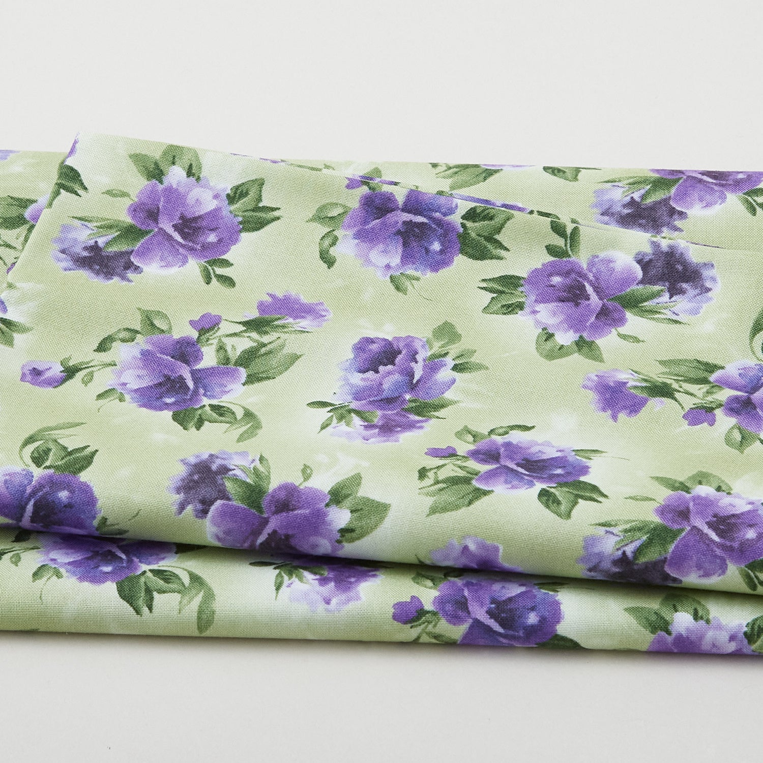 Paradise - Tossed Floral Green 2 Yard Cut