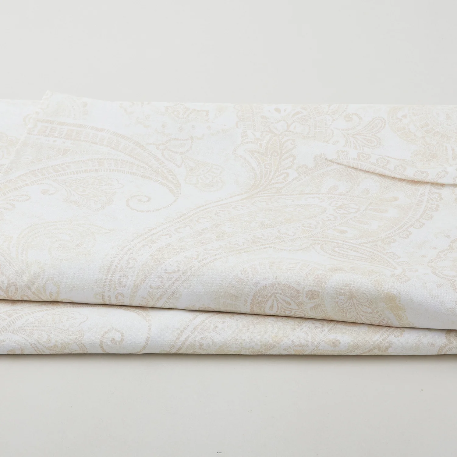 Parkside - Large Embroidered Paisley Cream 118" Wide 3 Yard Cut