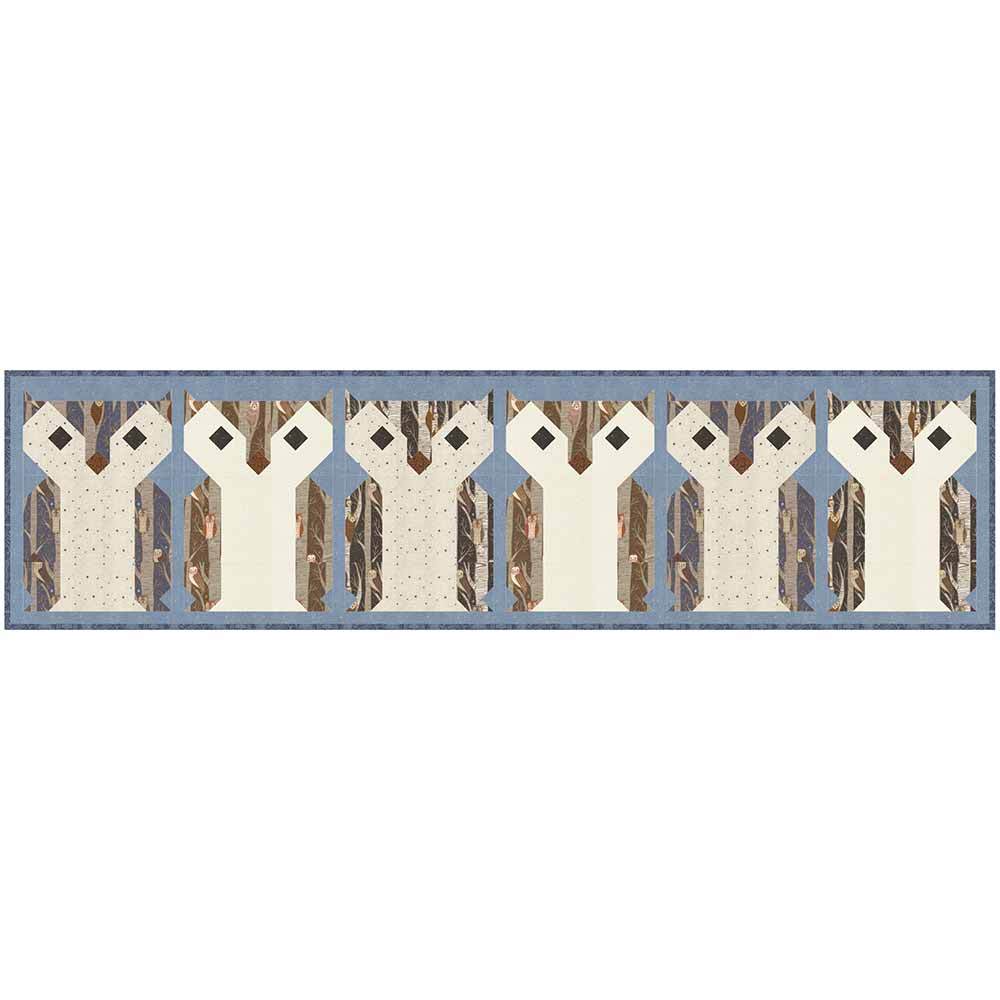 Parliament of Owls Tablerunner - Night Owl - Gingiber - Moda - Kit