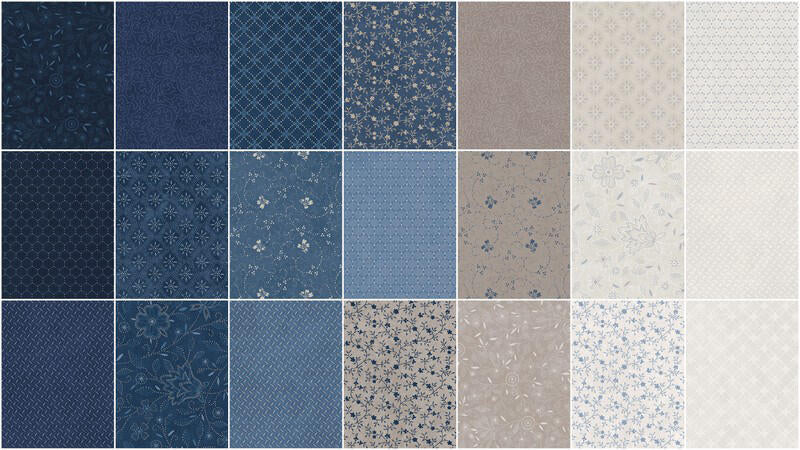 Patchwork Blue 10" Squares - Image 3