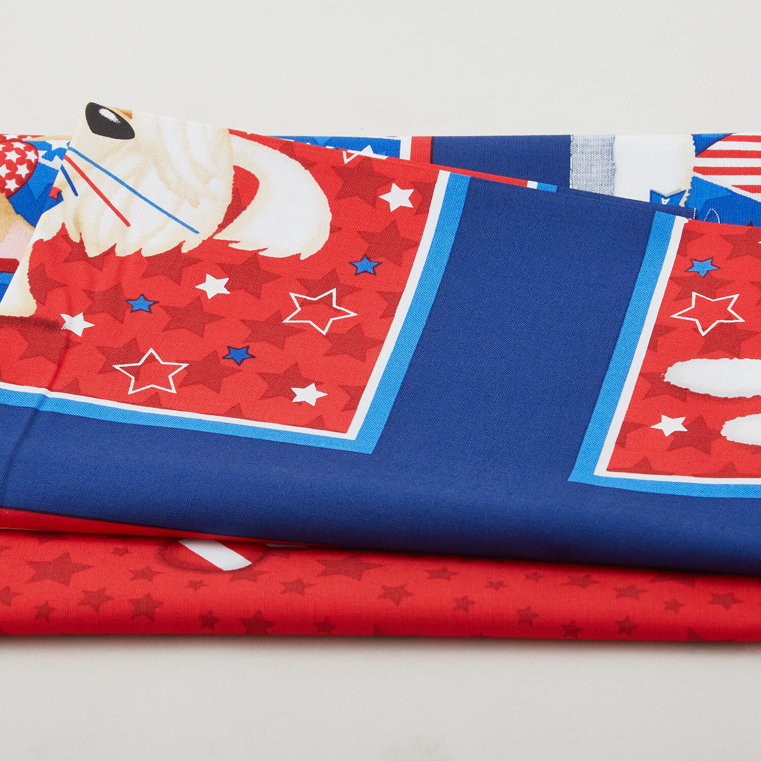 Patriotic Pooch - Block Navy Fabric Panel - Image 2