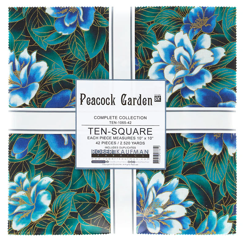 Peacock Garden Metallic Ten Squares - Image 2