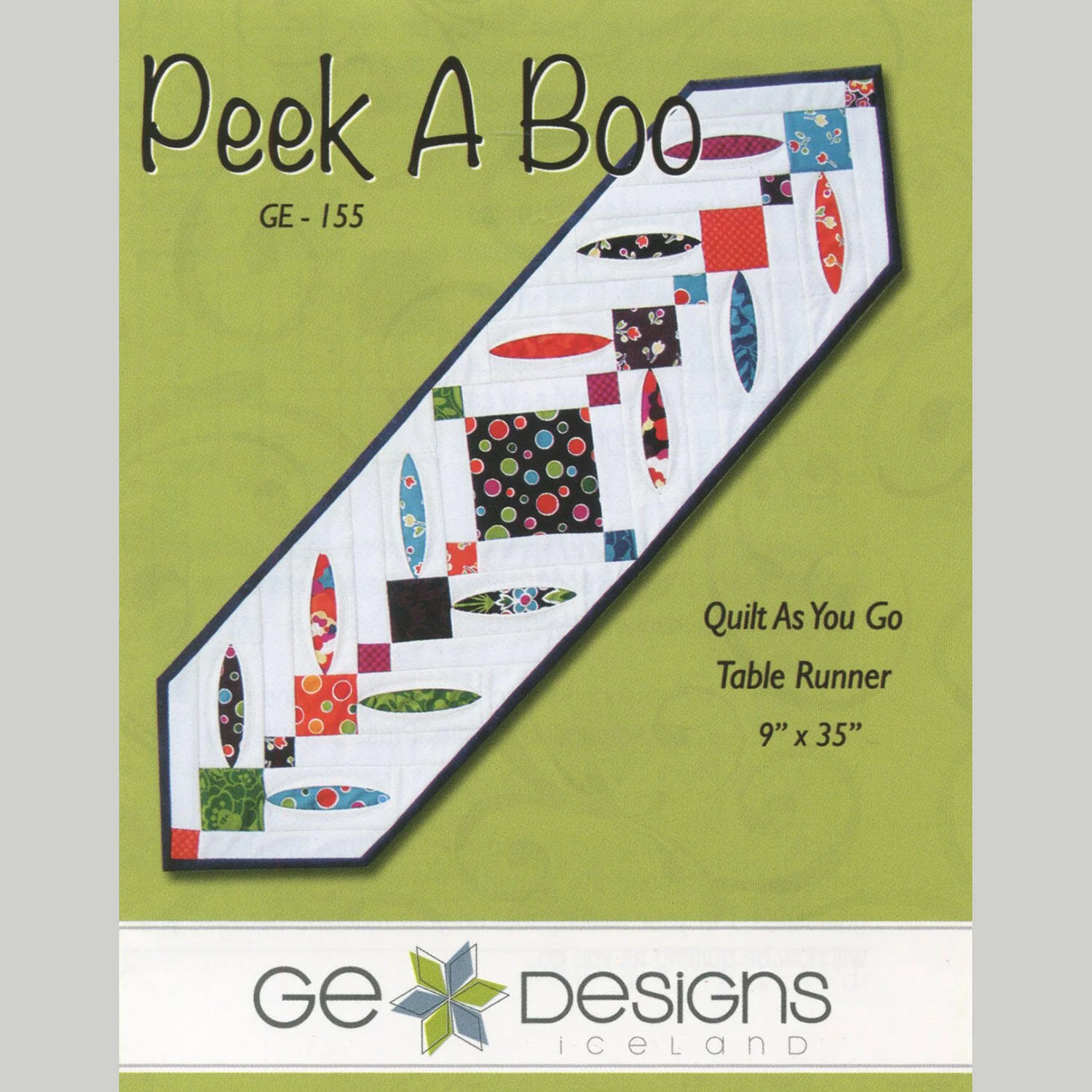 Peek A Boo Quilt As You Go Table Runner Pattern