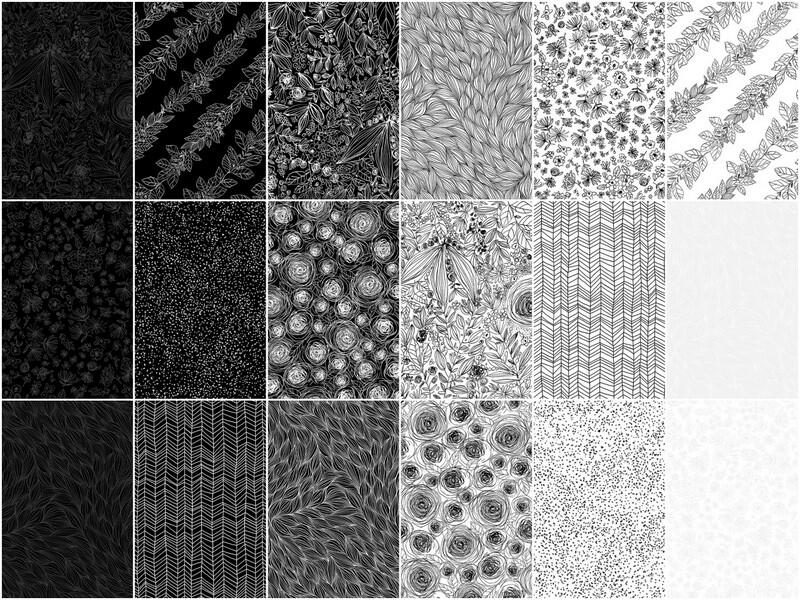 Pen and Petal 10" Squares - Image 3