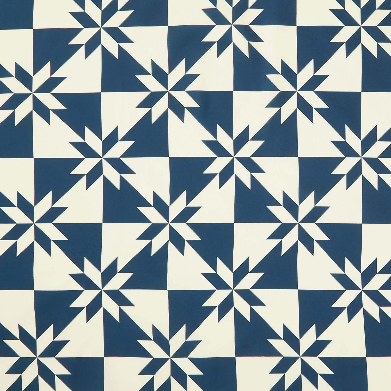 Perfect Points - Hunter's Star Cheater Print Indigo Yardage
