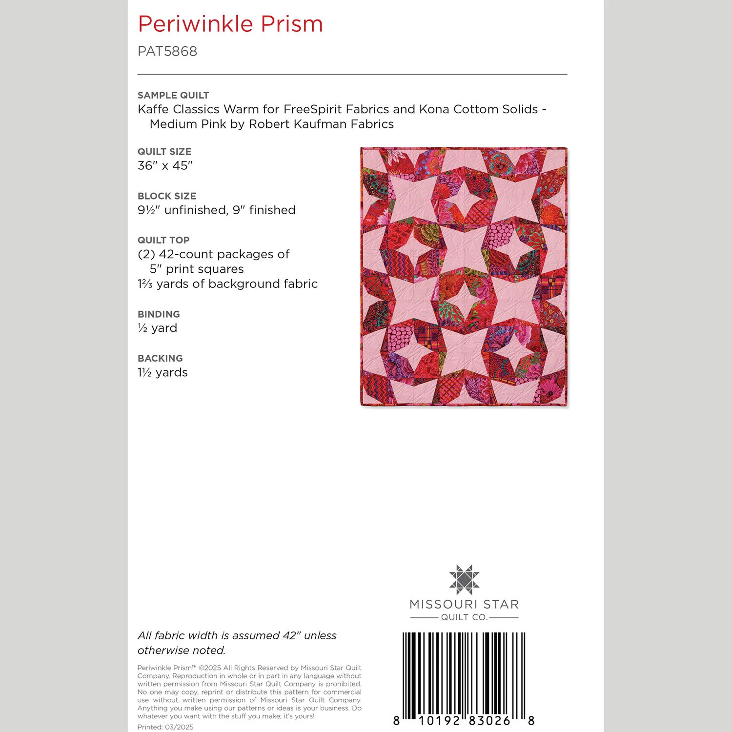 Periwinkle Prism Quilt Pattern by Missouri Star - Image 2