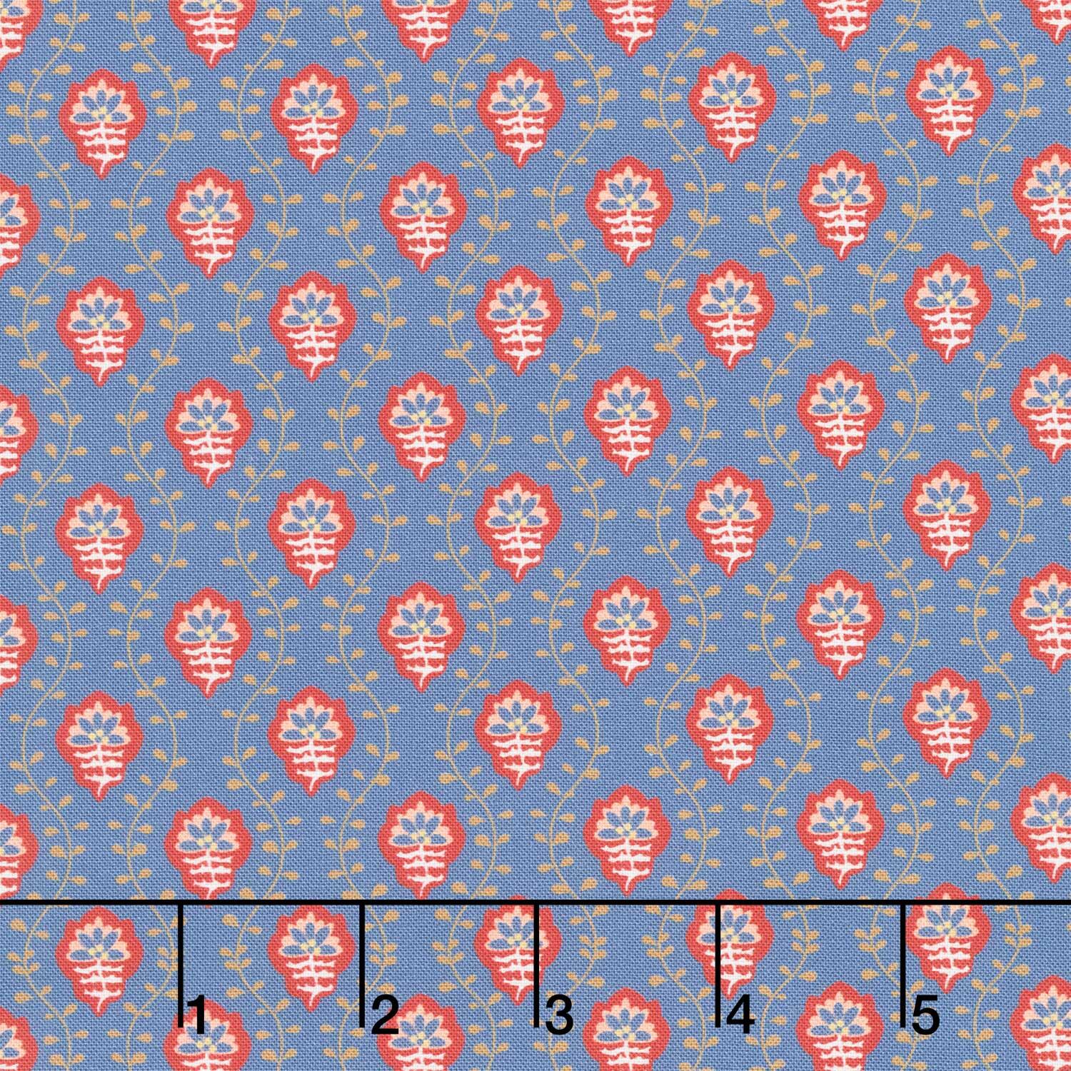 Petit Rouge - Sault Blue Yardage