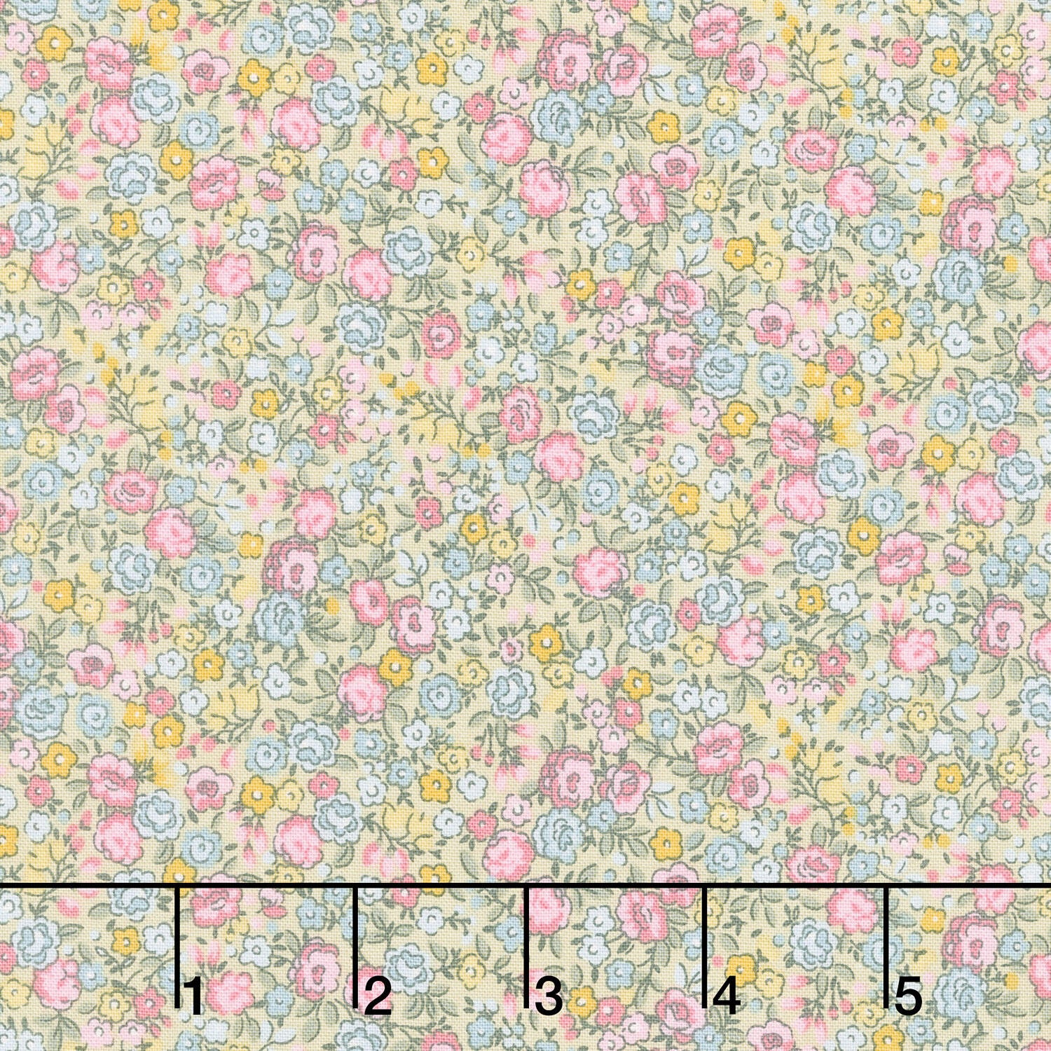 Petite Fleur - Rose Green Yardage