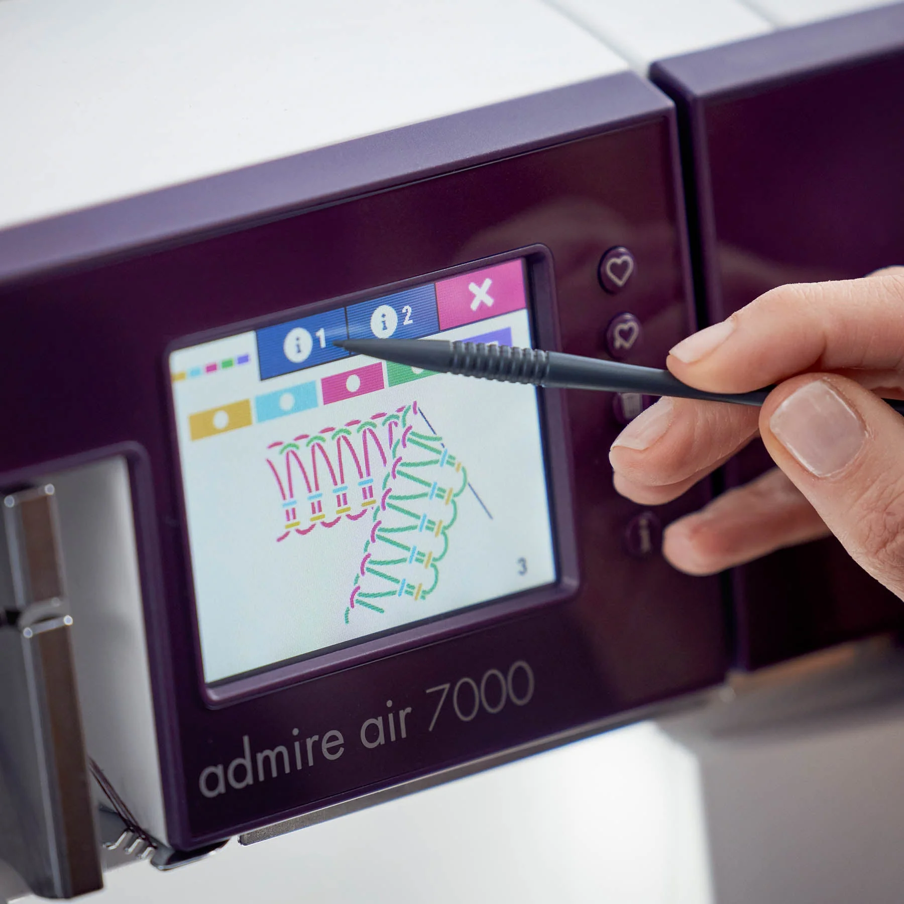 PFAFF® admire™ air 7000 Purple Coverlock Machine - Image 5