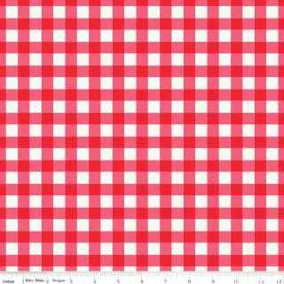 Picnic Florals - Gingham Red - 108" 3-Yard Package