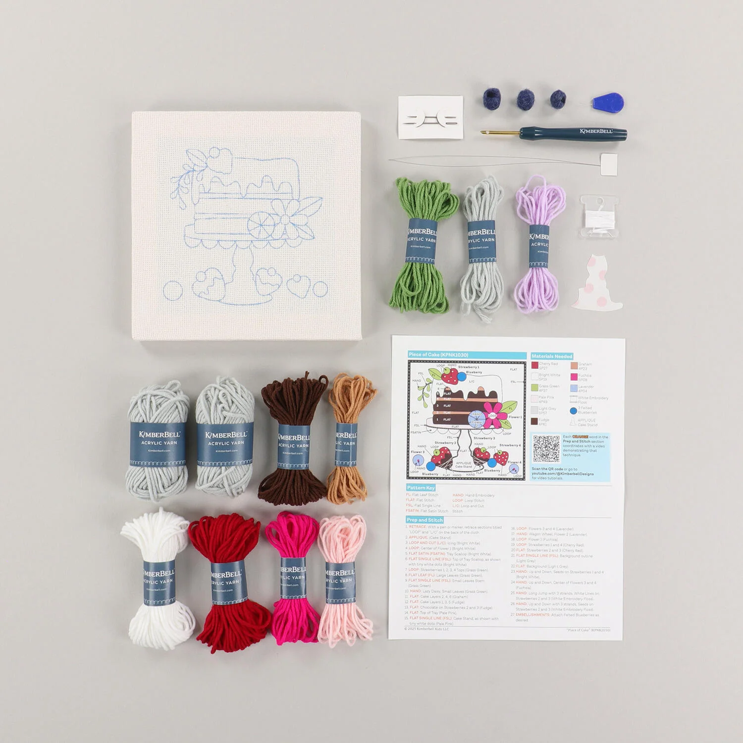 Piece of Cake Punch Needle Embroidery Kit - Image 3