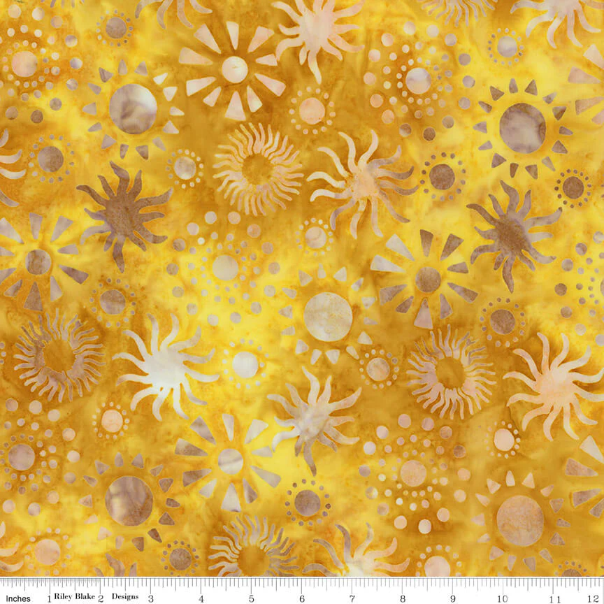 Places You'll Go - Western Reflections Batiks - Sunshine