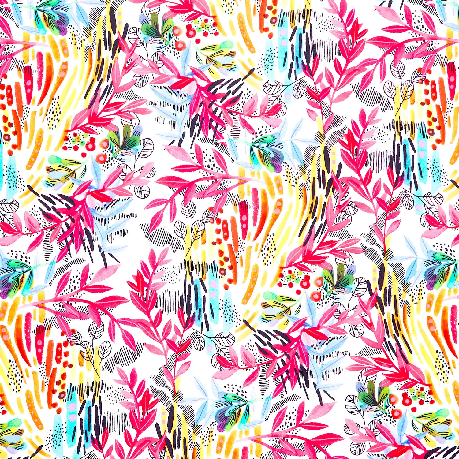 Playgrounds - Wild Leaves Paper Yardage