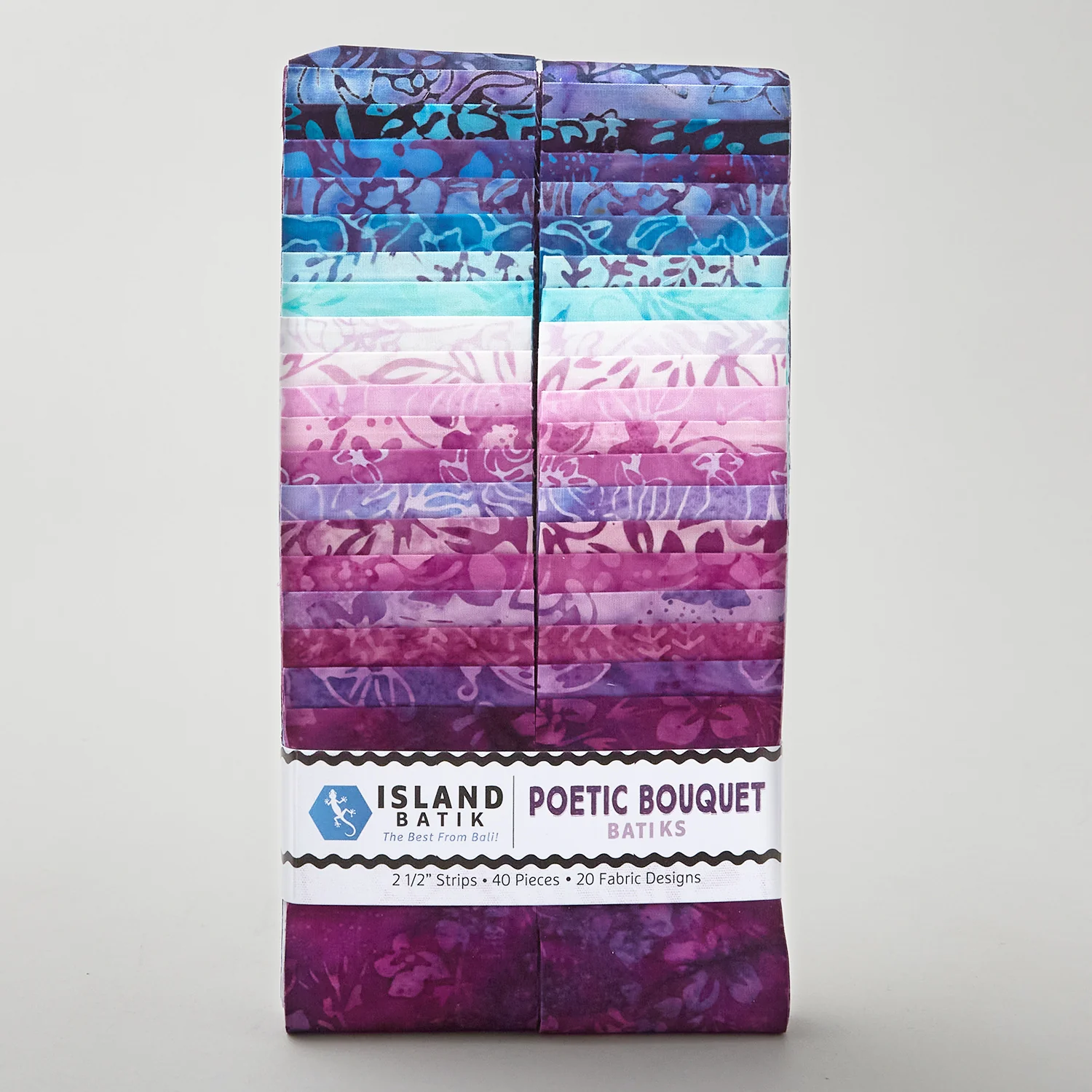 Poetic Bouquet Batiks Strips - Image 2