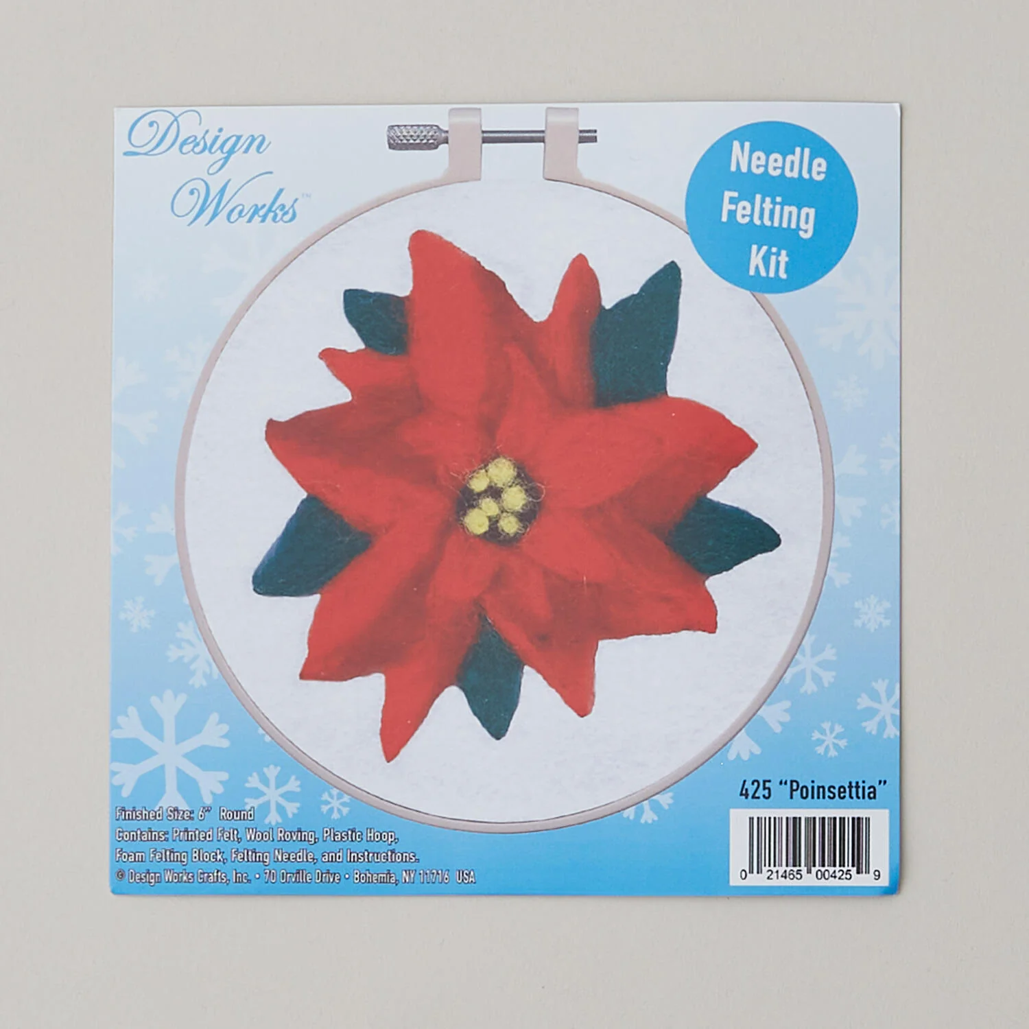 Poinsettia Needle Felting Kit - Image 3