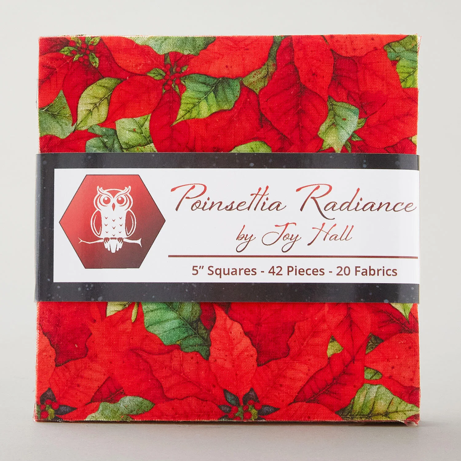 Poinsettia Radiance 5" Squares - Image 2