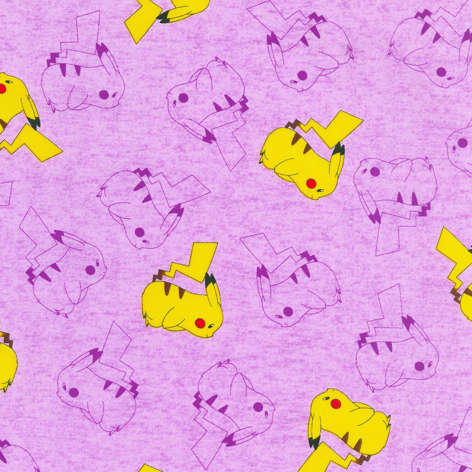 Pokemon - Outlines Lavender Yardage