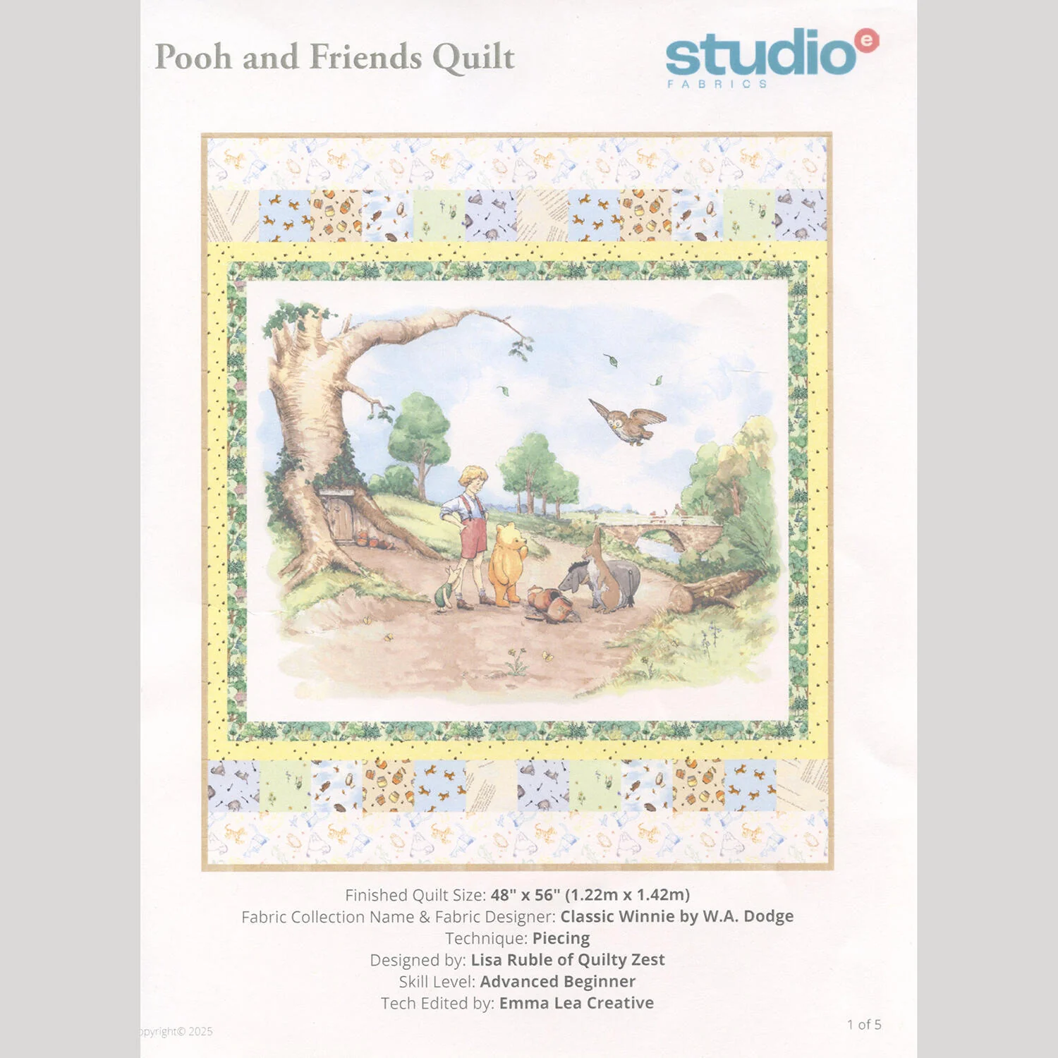 Pooh and Friends Quilt Kit - Image 3