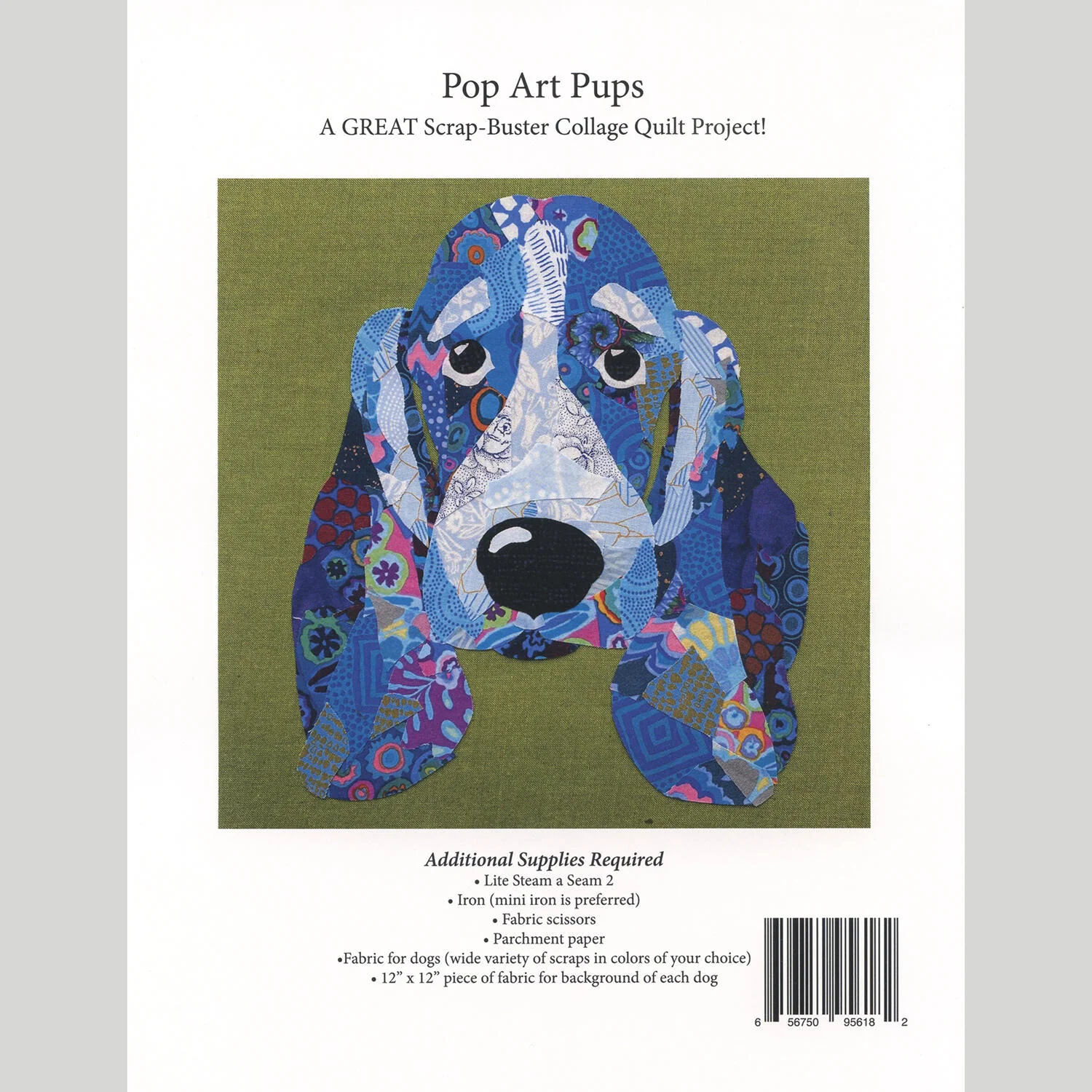 Pop Art Pups Parchment Pressing Collage Pattern - Image 2