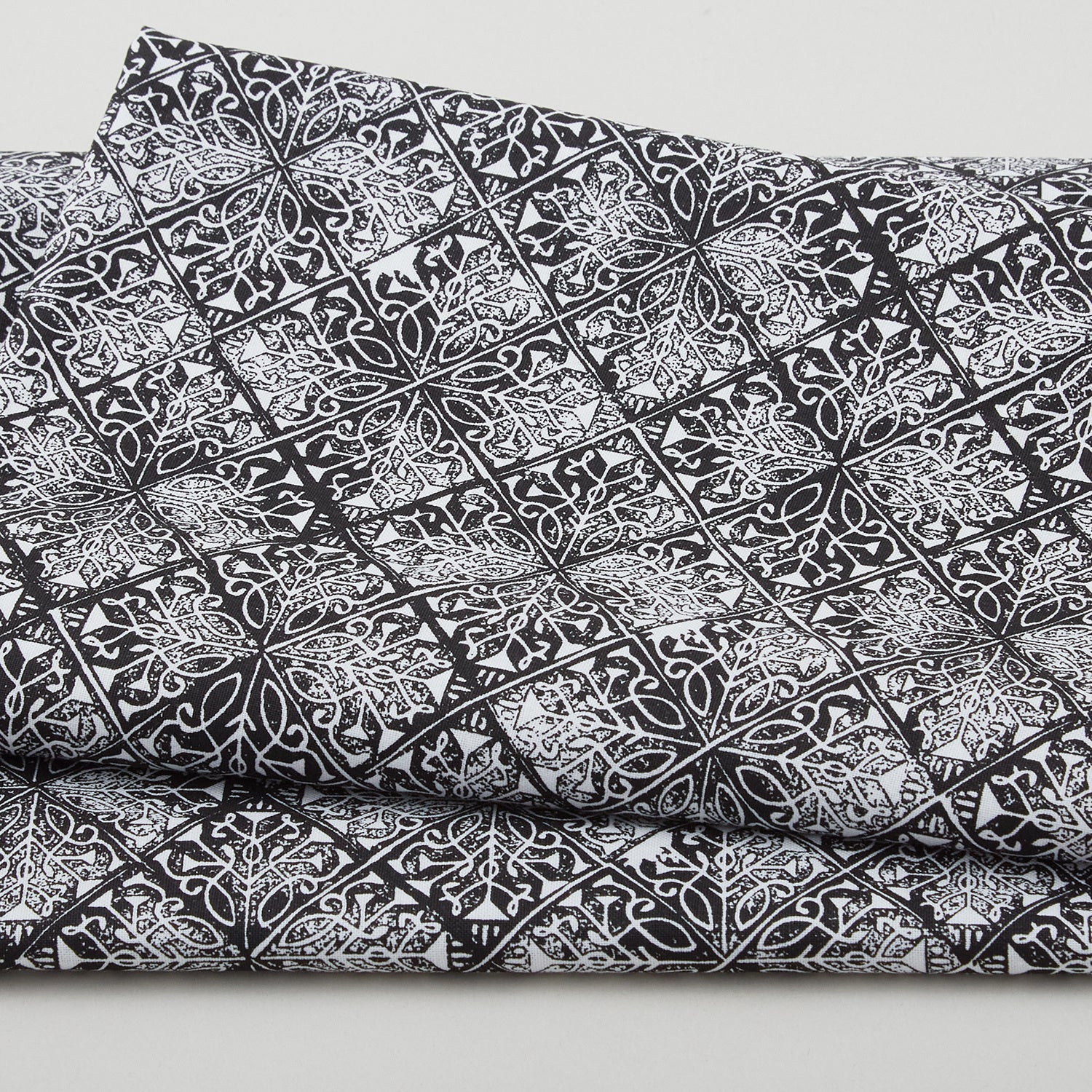 Pop of Red Favorites - Tile Black/White 2 Yard Cut