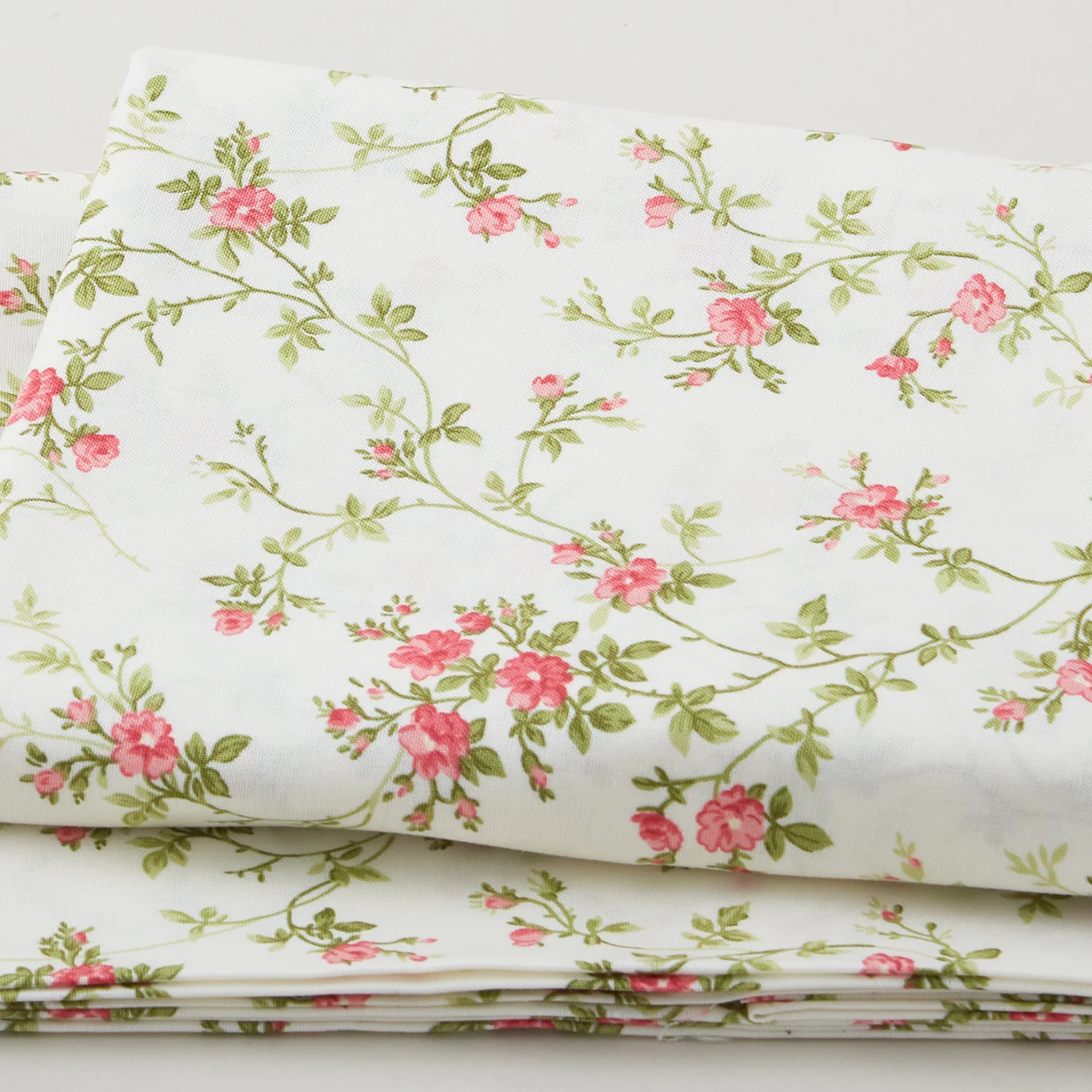 Poppies - Delicate Vine Soft White 2 Yard Cut