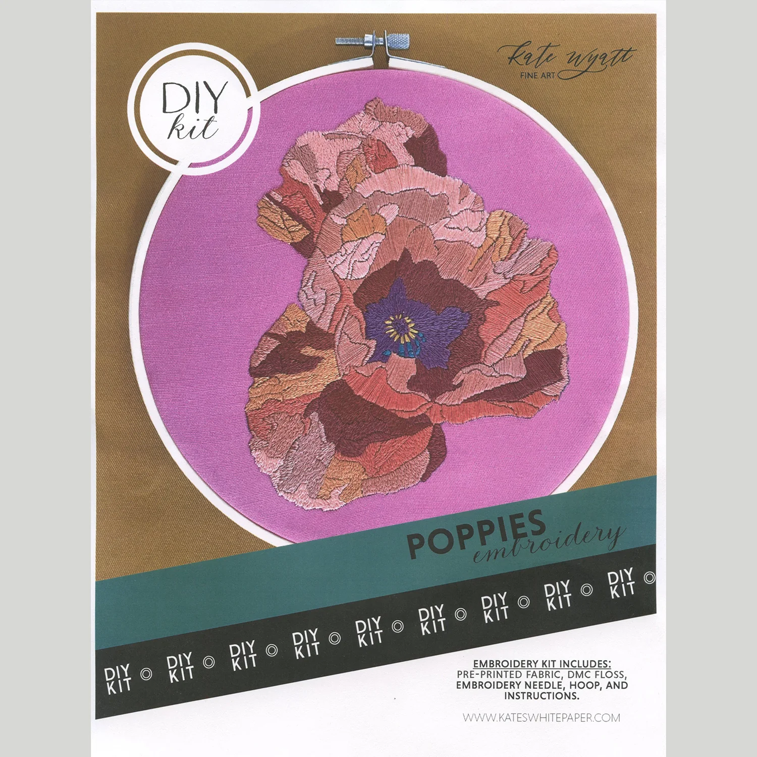 Poppies Embroidery Kit - Image 3