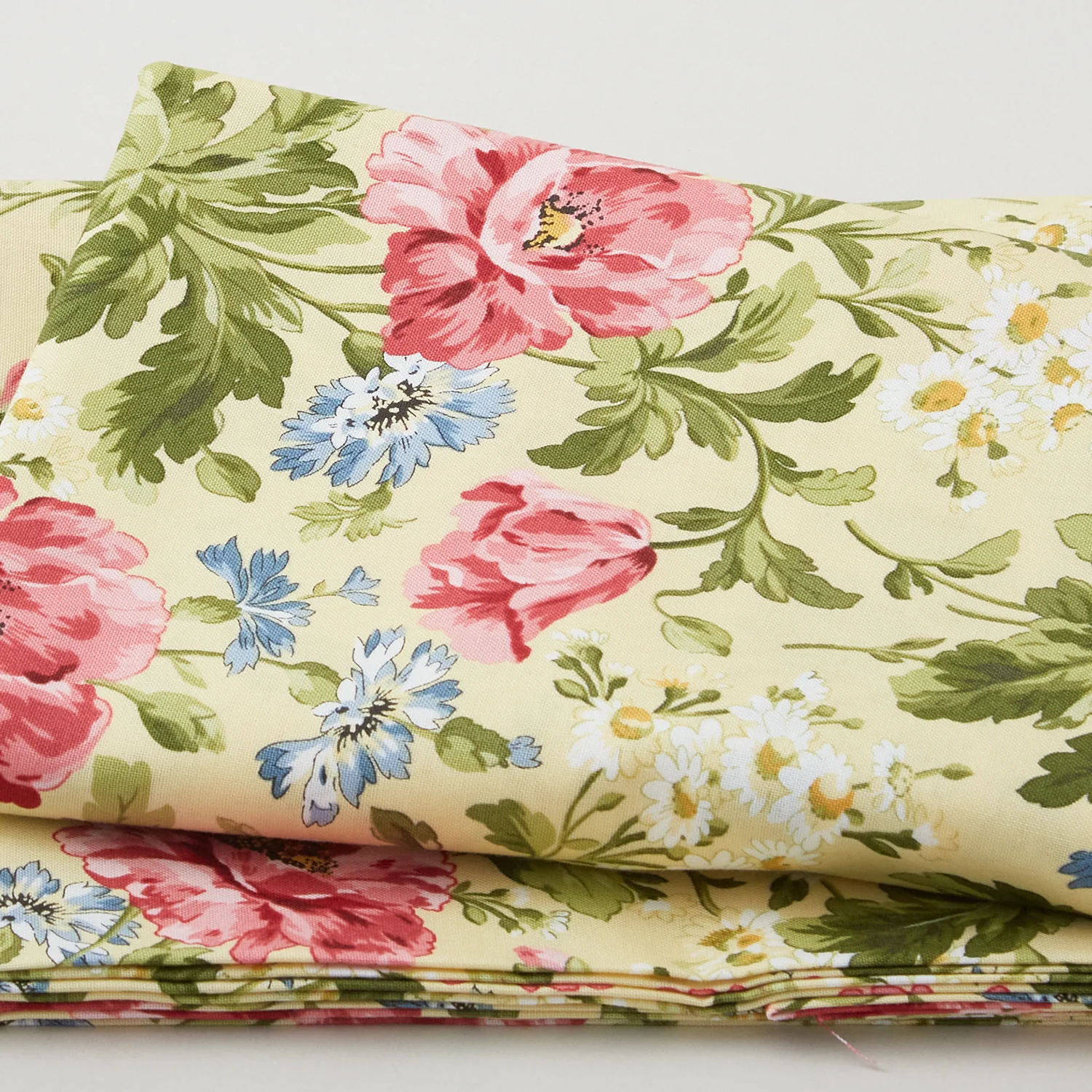 Poppies - Poppies Soft Yellow 2 Yard Cut