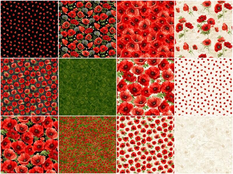 Poppy Passion Fat Quarter Bundle - Image 3