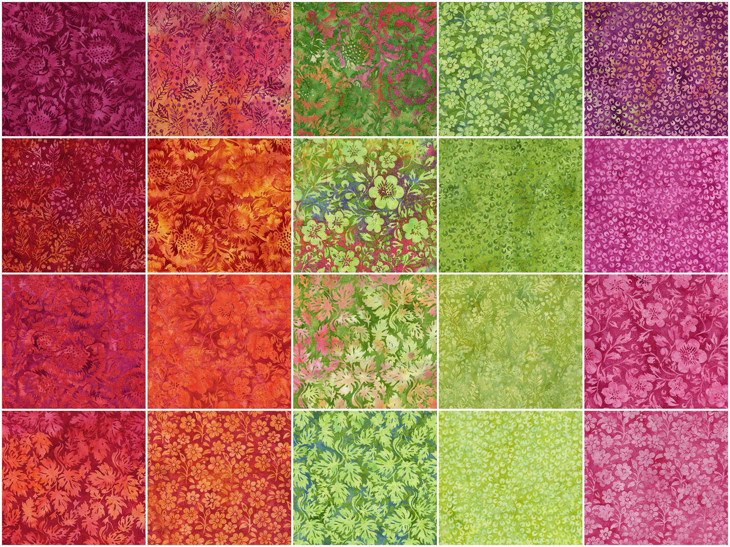 Posy Twist Batiks Fat Quarter Bundle - Image 3