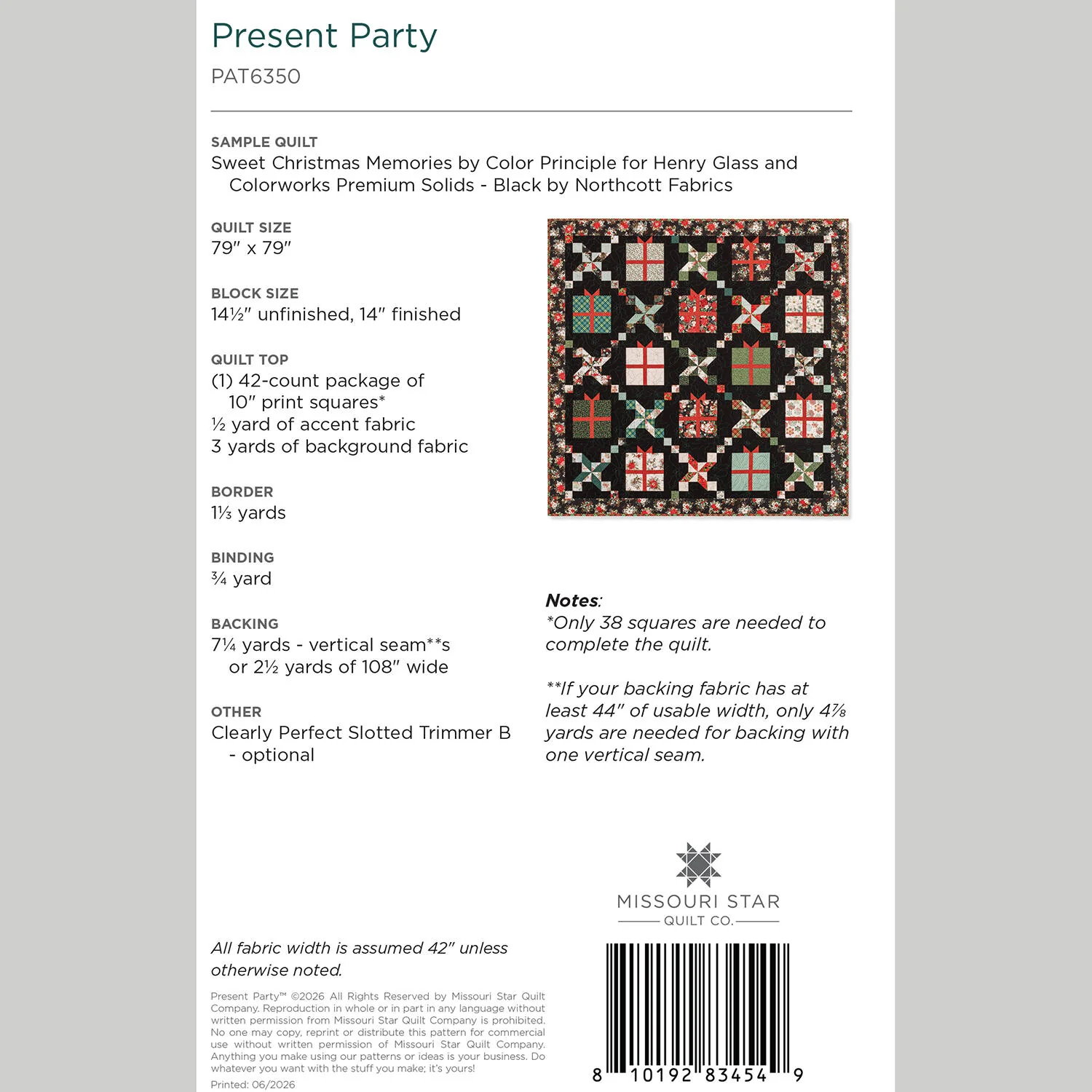 Present Party Quilt Pattern by Missouri Star - Image 2