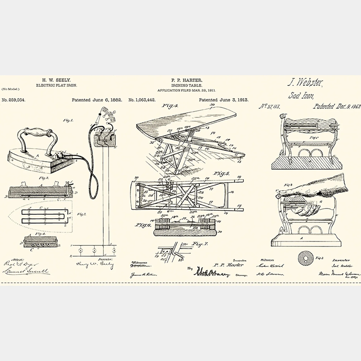 Press On - Pressed Patents Parchment Panel